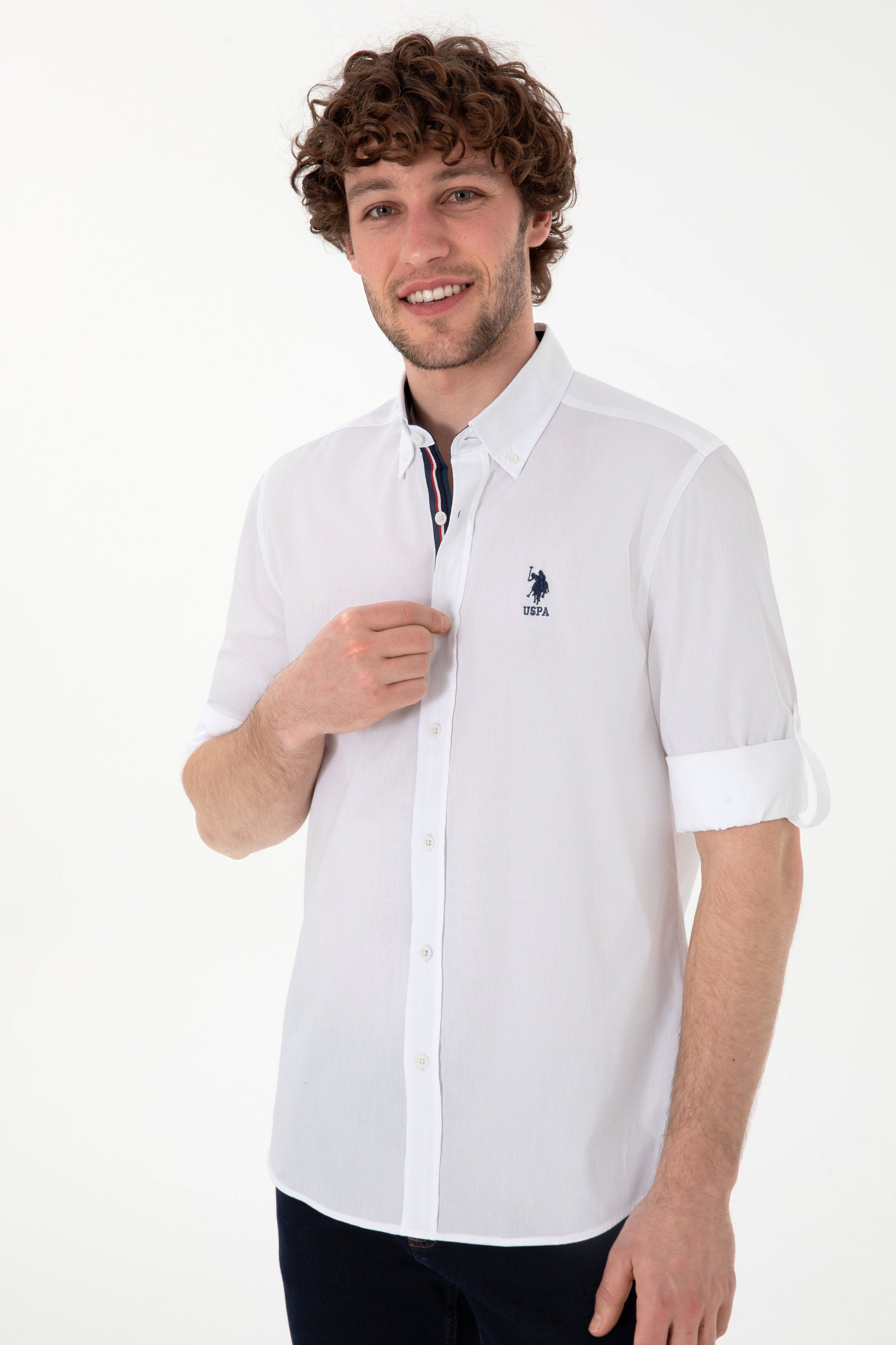 U.S. Polo Assn._White Shirt Long Sleeve_G081SZ0040 2106700_VR013_03