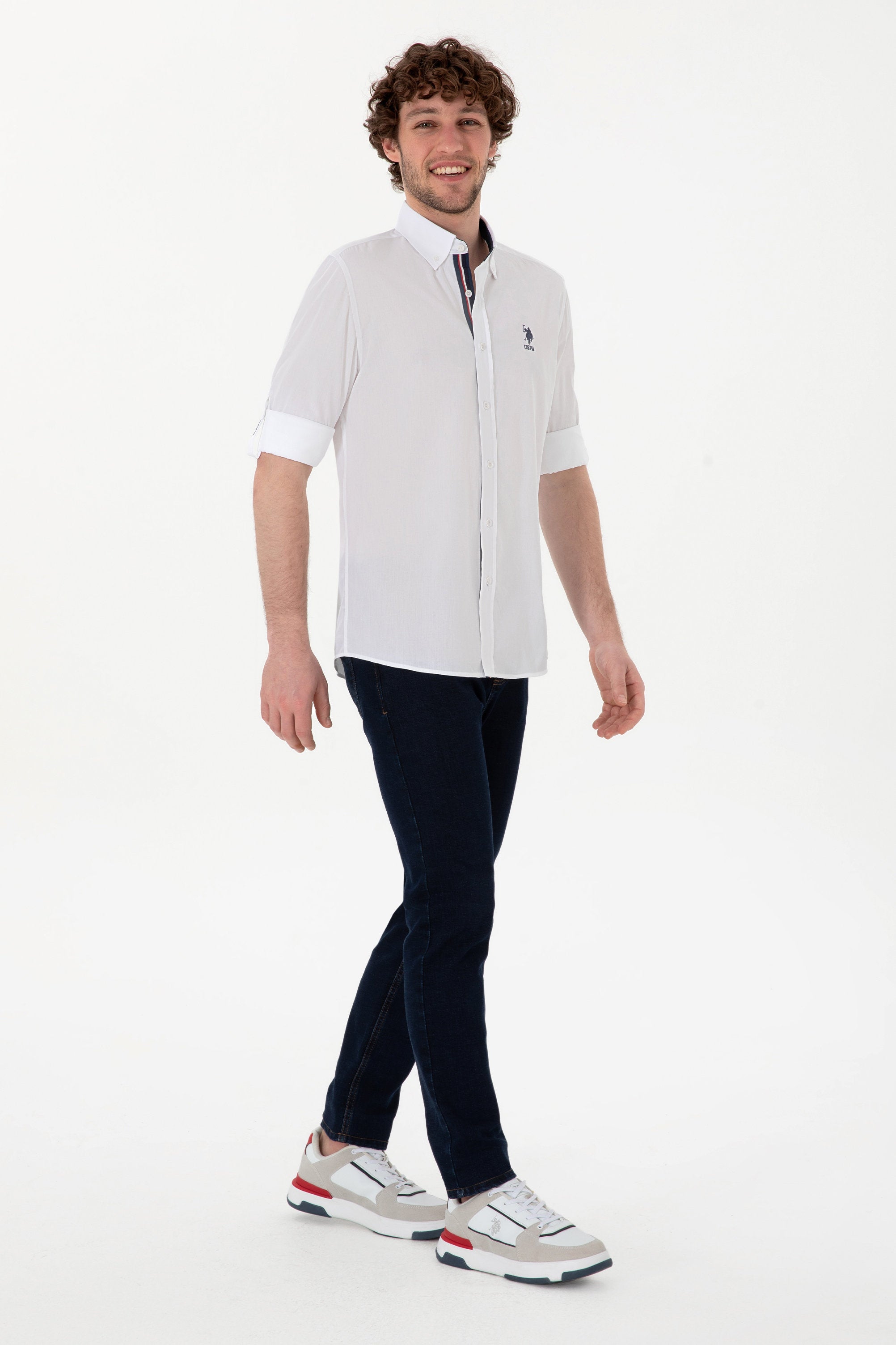 U.S. Polo Assn._White Shirt Long Sleeve_G081SZ0040 2106700_VR013_04