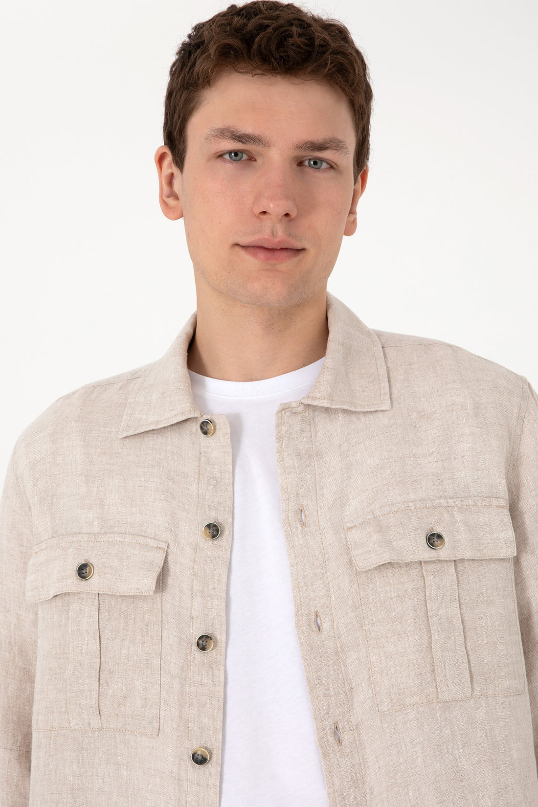 U.S. Polo Assn._Stone Linen Shirt_G081SZ0040 2109161_VR049_02