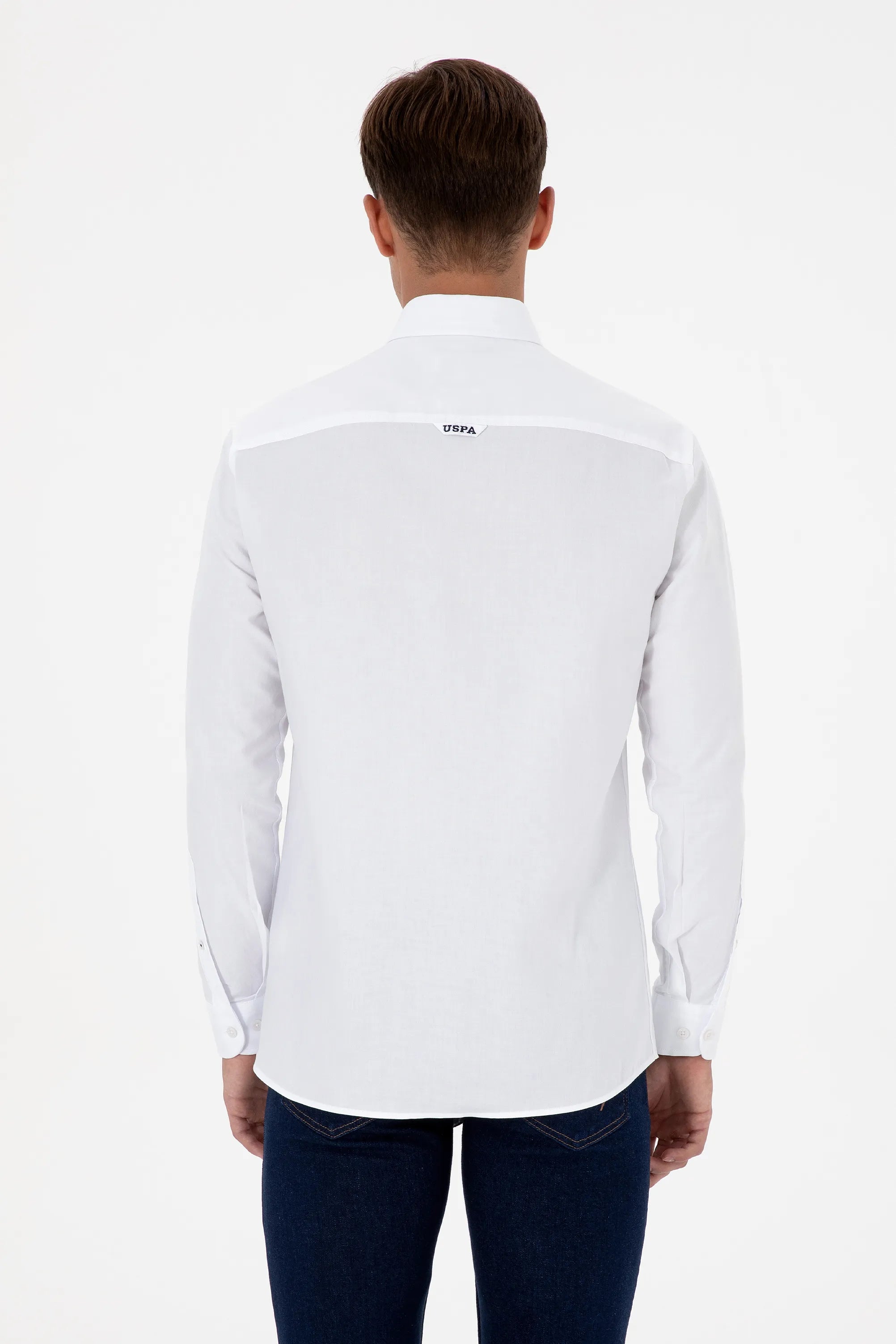 U.S. Polo Assn._White_White Long Sleeve Shirt_G081SZ0040 2225521_VR013_05