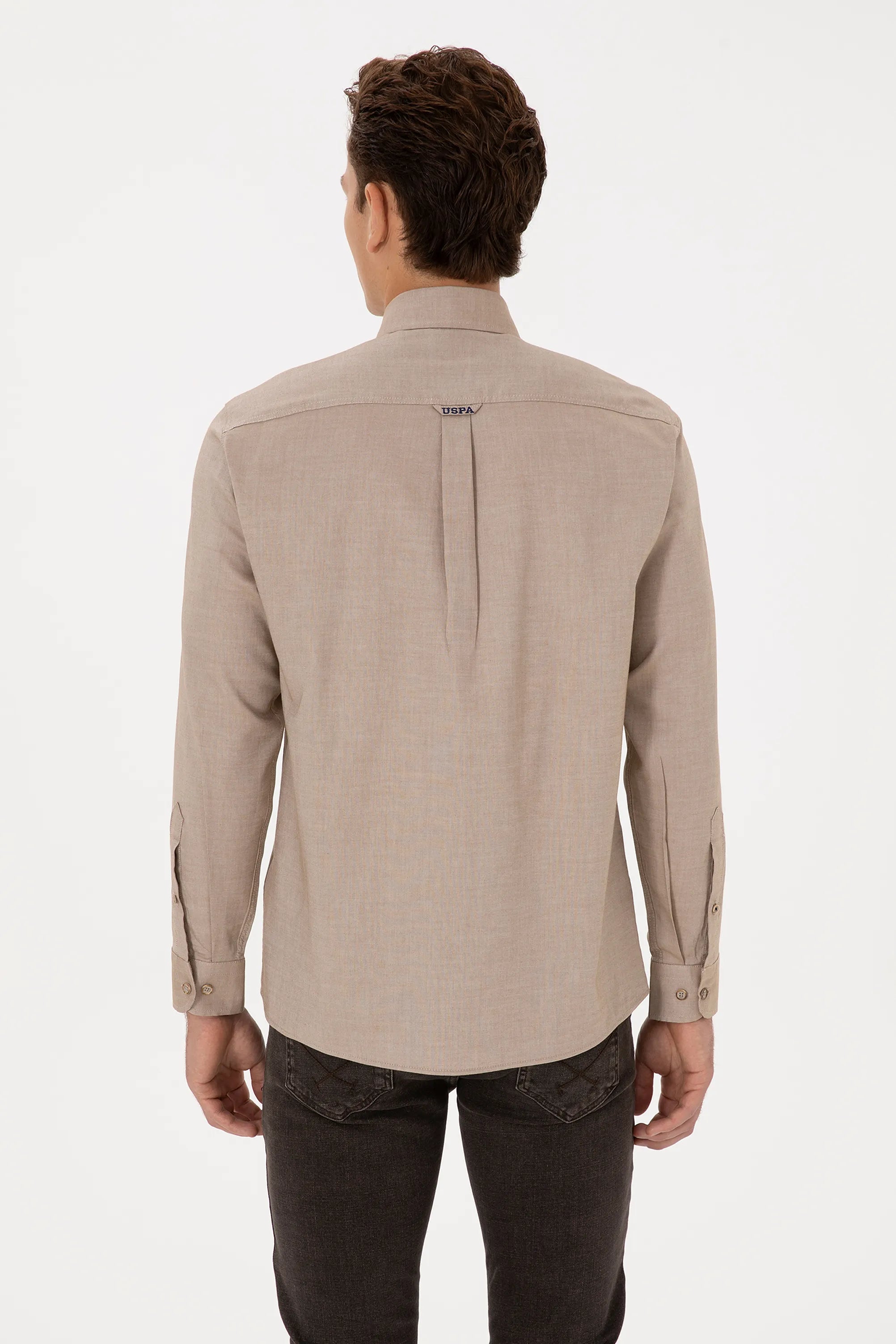 U.S. Polo Assn._Khaki_Khaki Shirt_G081SZ0040 2225643_VR027_05