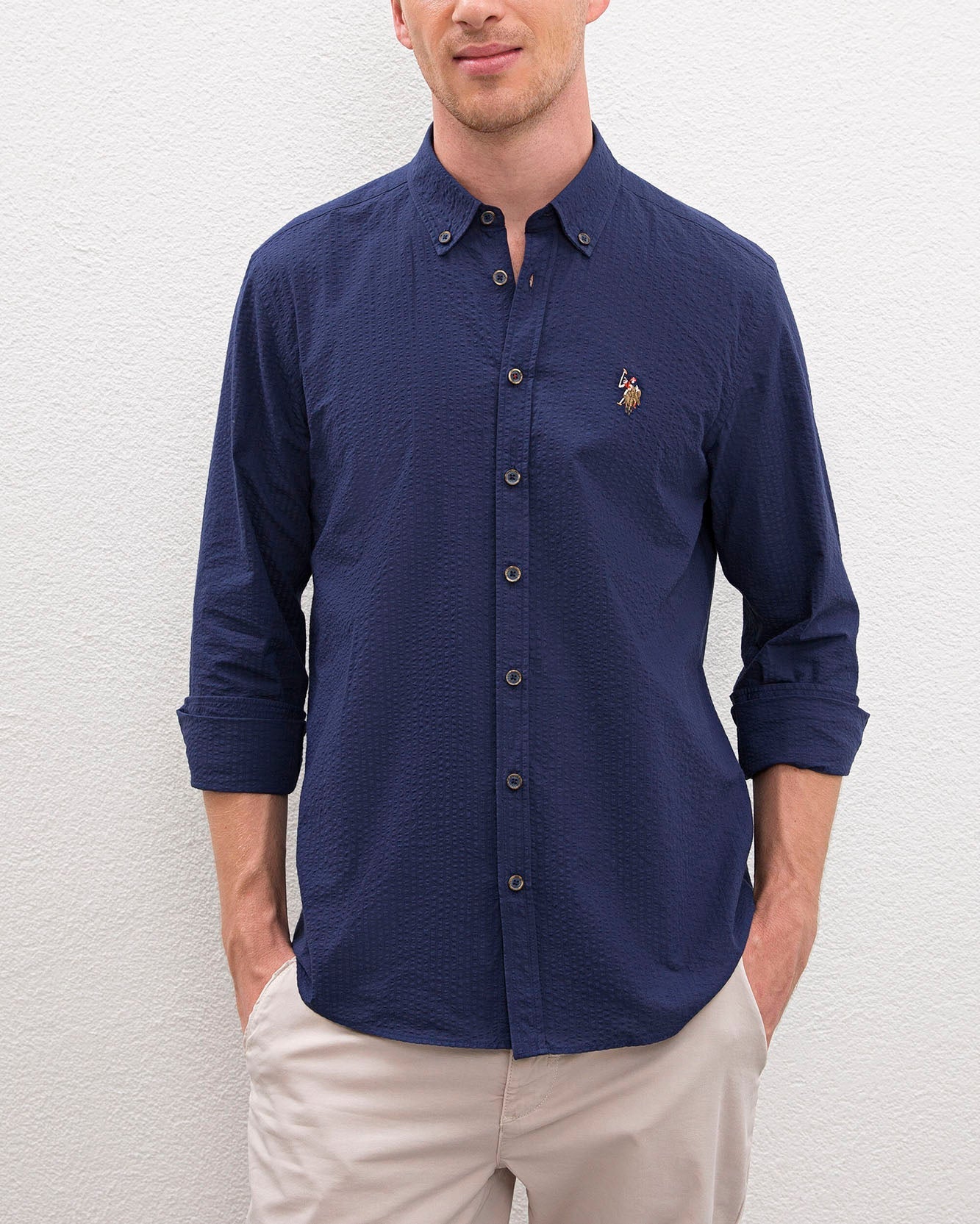 Dark Blue Shirt Long Sleeve U.S. Polo Assn.