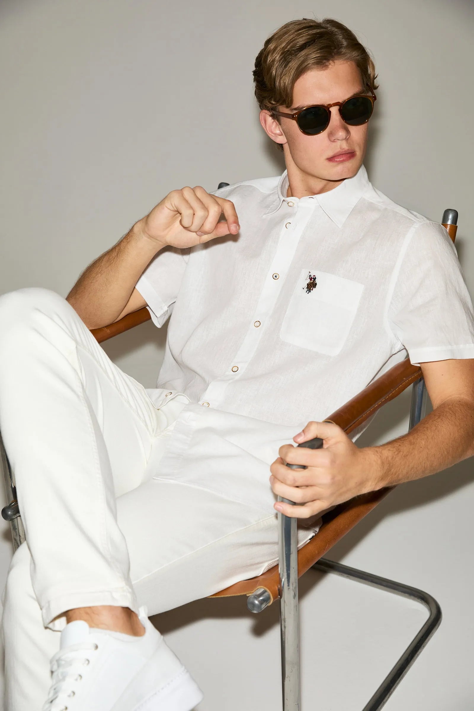 U.S. Polo Assn. White Men White Shirt SKU: G081SZ0040 PU-8862_VR013 Image 01