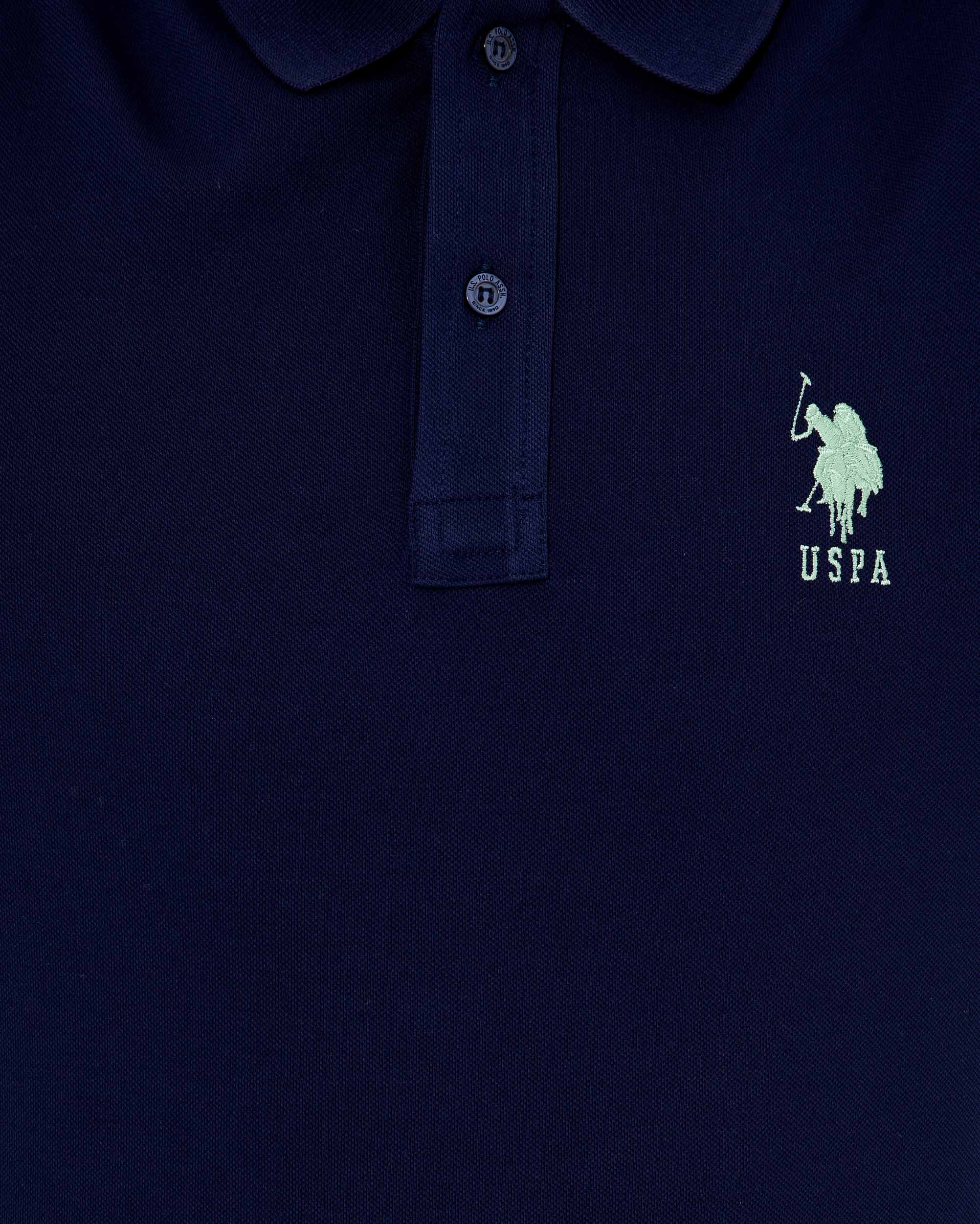 Dark Blue Basic Polo Shirt - BEVAVA