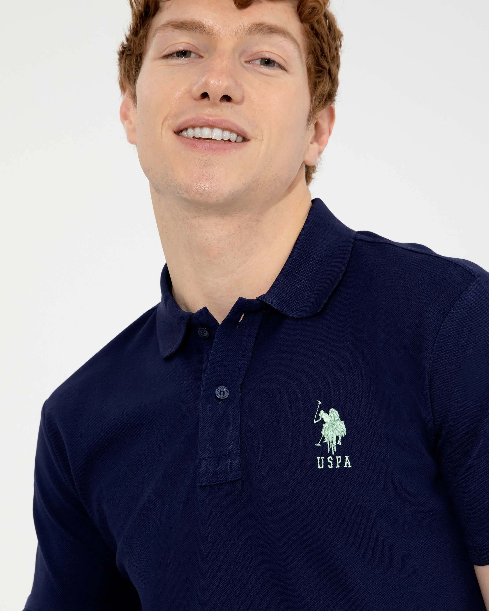 Dark Blue Basic Polo Shirt - BEVAVA
