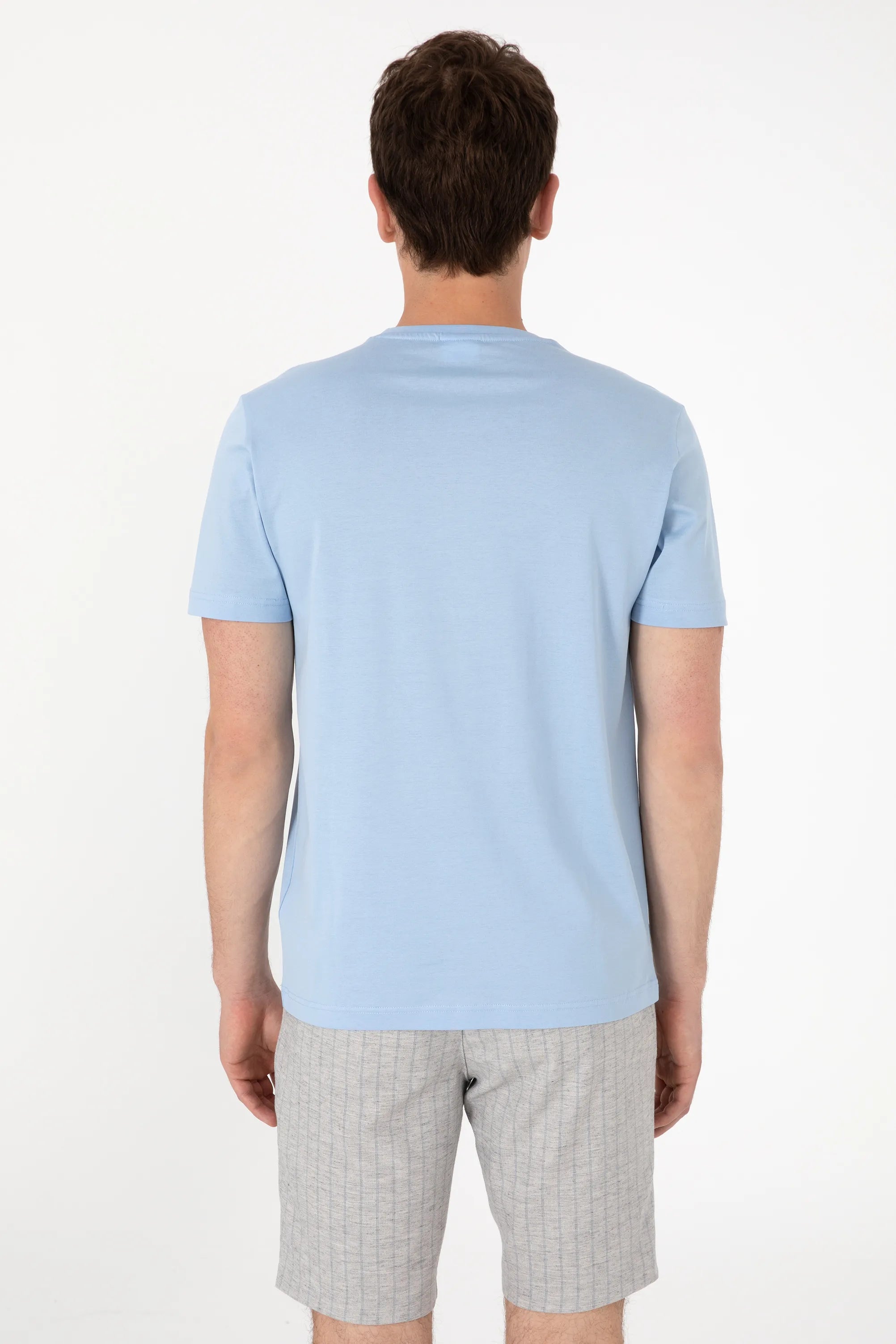 U.S. Polo Assn. Light Blue Men Light Blue T-Shirt SKU: G081SZ0110 2083928_VR003 Image 05