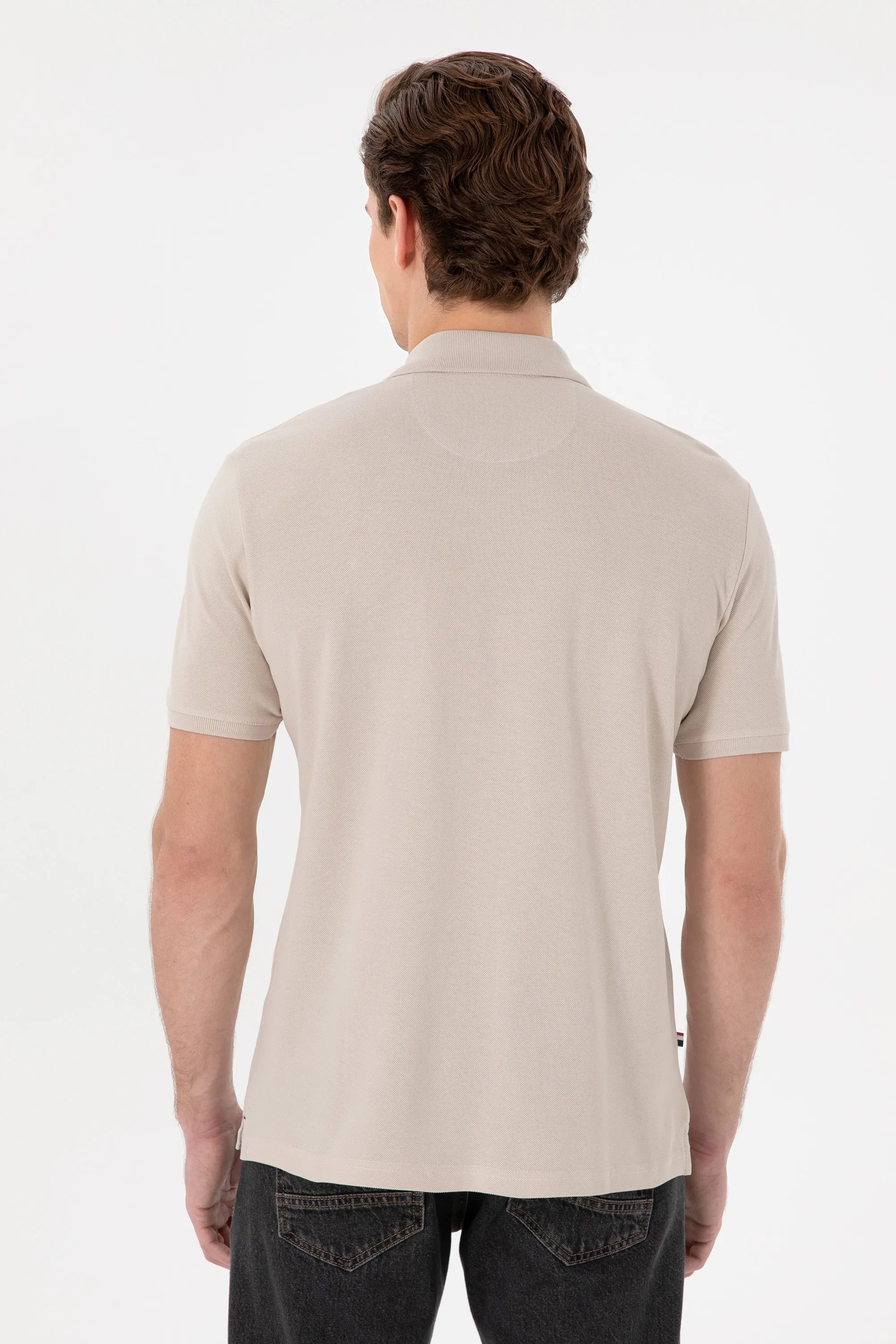 U.S. Polo Assn. Stone Men Stone Regular Fit Polo Shirt SKU: G081SZ0110 2084243_VR049 Image 05