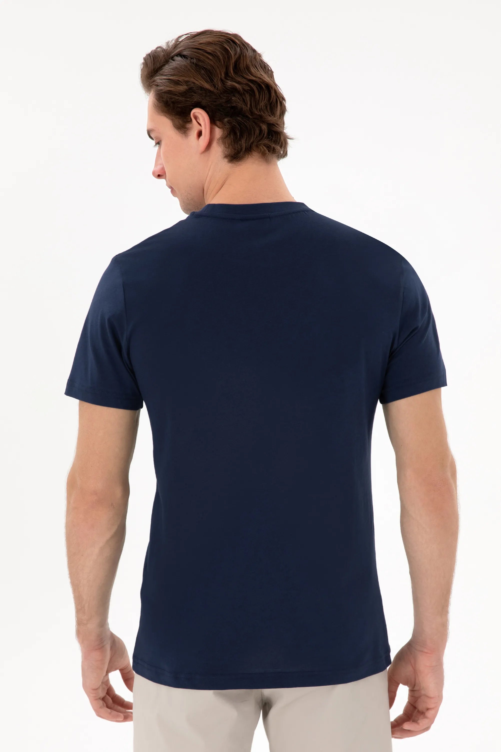 U.S. Polo Assn. Navy Blue Men Navy Blue T-Shirt SKU: G081SZ0110 2084276_VR033 Image 05