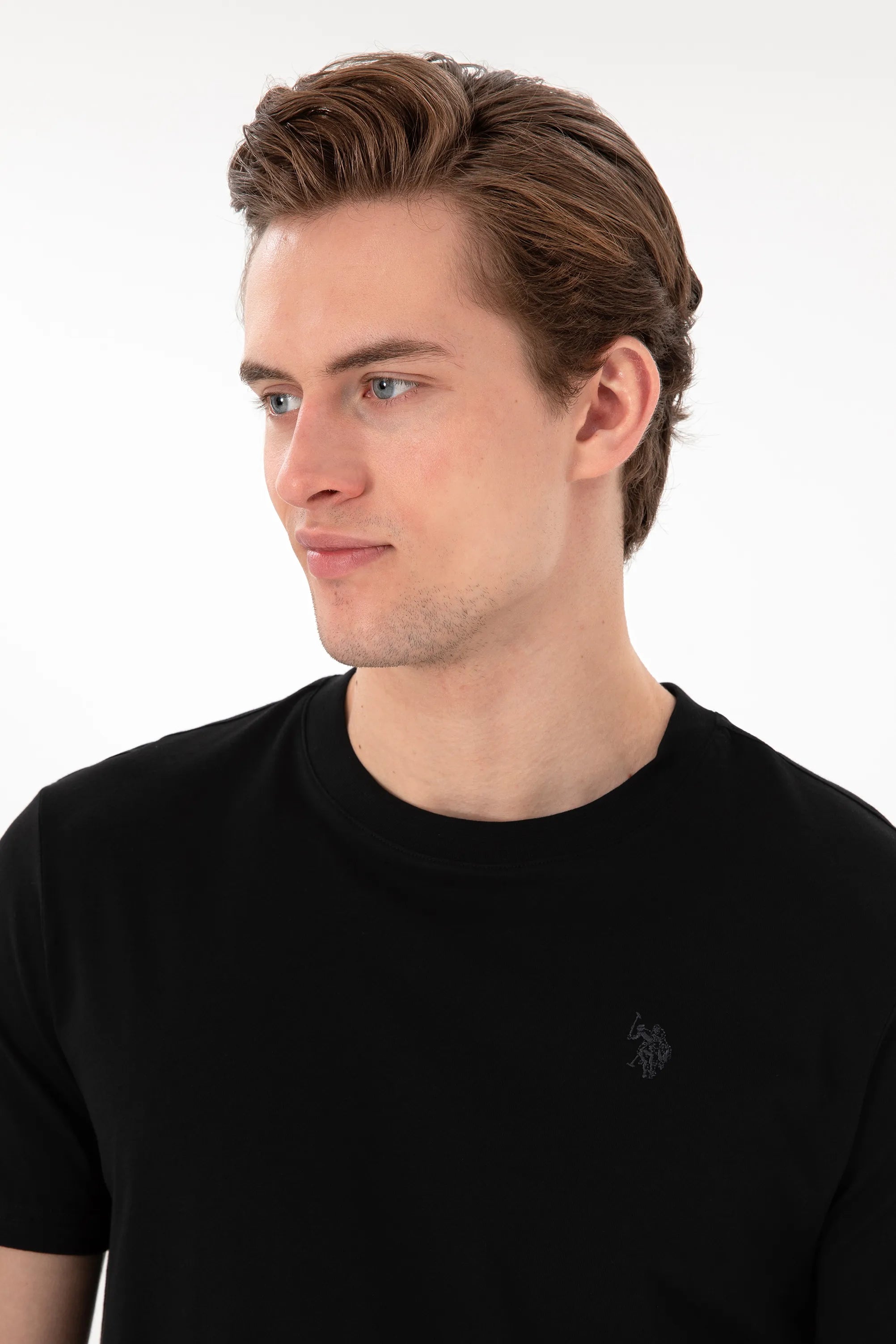 U.S. Polo Assn. Black Men Black T-Shirt SKU: G081SZ0110 2084276_VR046 Image 02
