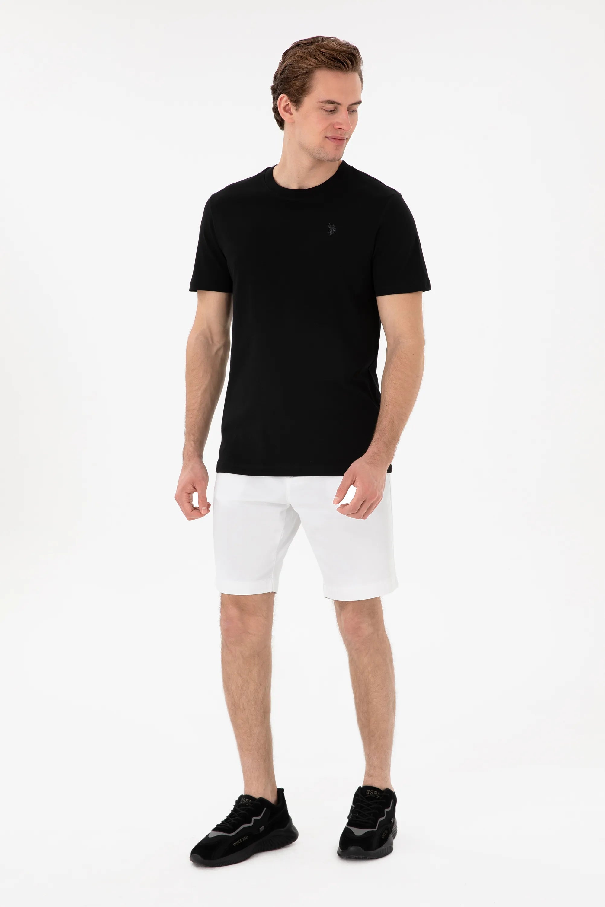 U.S. Polo Assn. Black Men Black T-Shirt SKU: G081SZ0110 2084276_VR046 Image 04