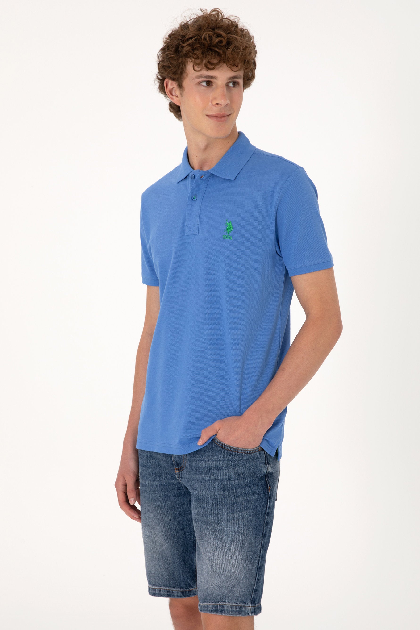 U.S. Polo Assn._Indigo Polo Shirt_G081SZ0110 2084410_VR028_03
