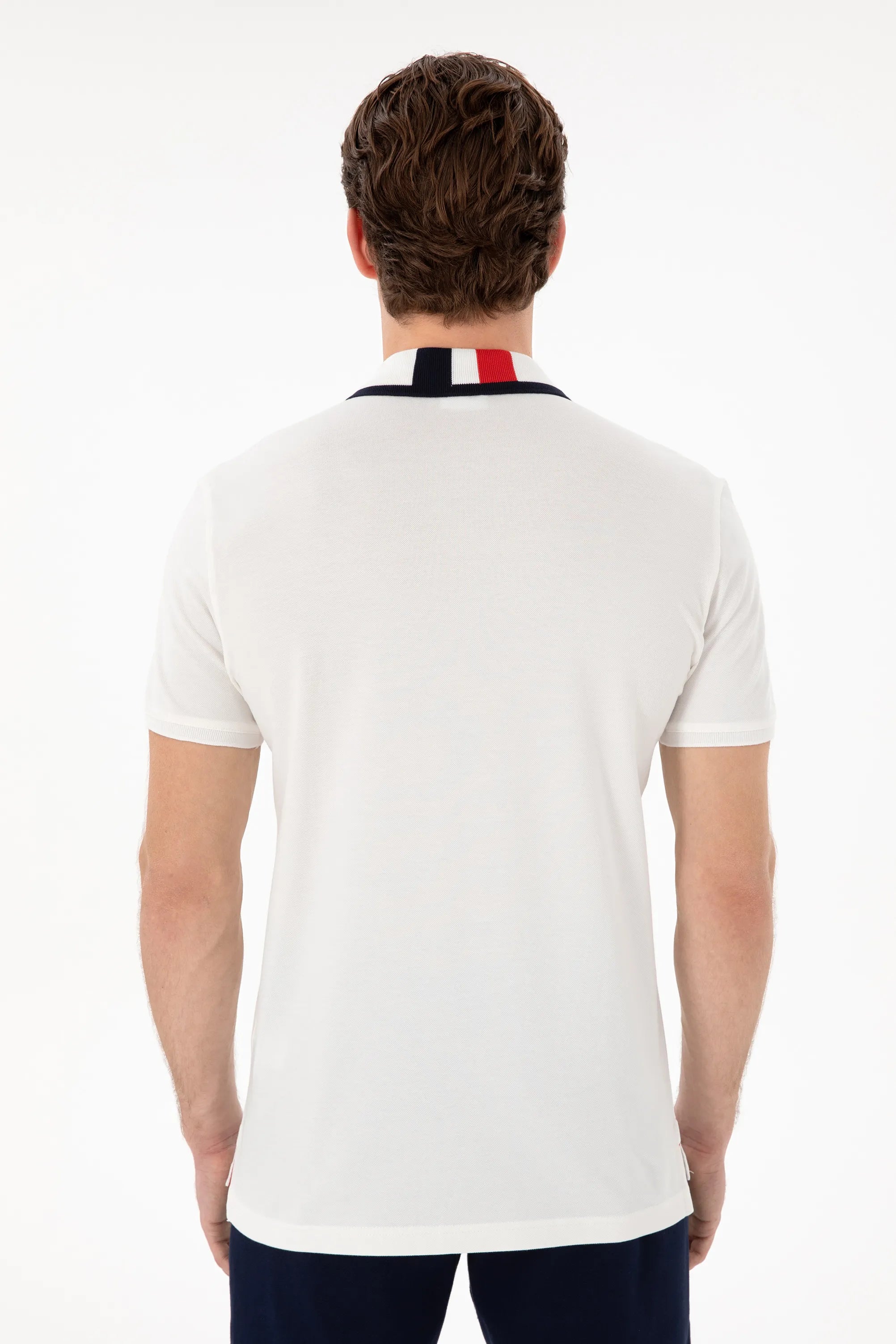 U.S. Polo Assn. White Men White Slim Fit Polo Shirt SKU: G081SZ0110 2084815_VR013 Image 05