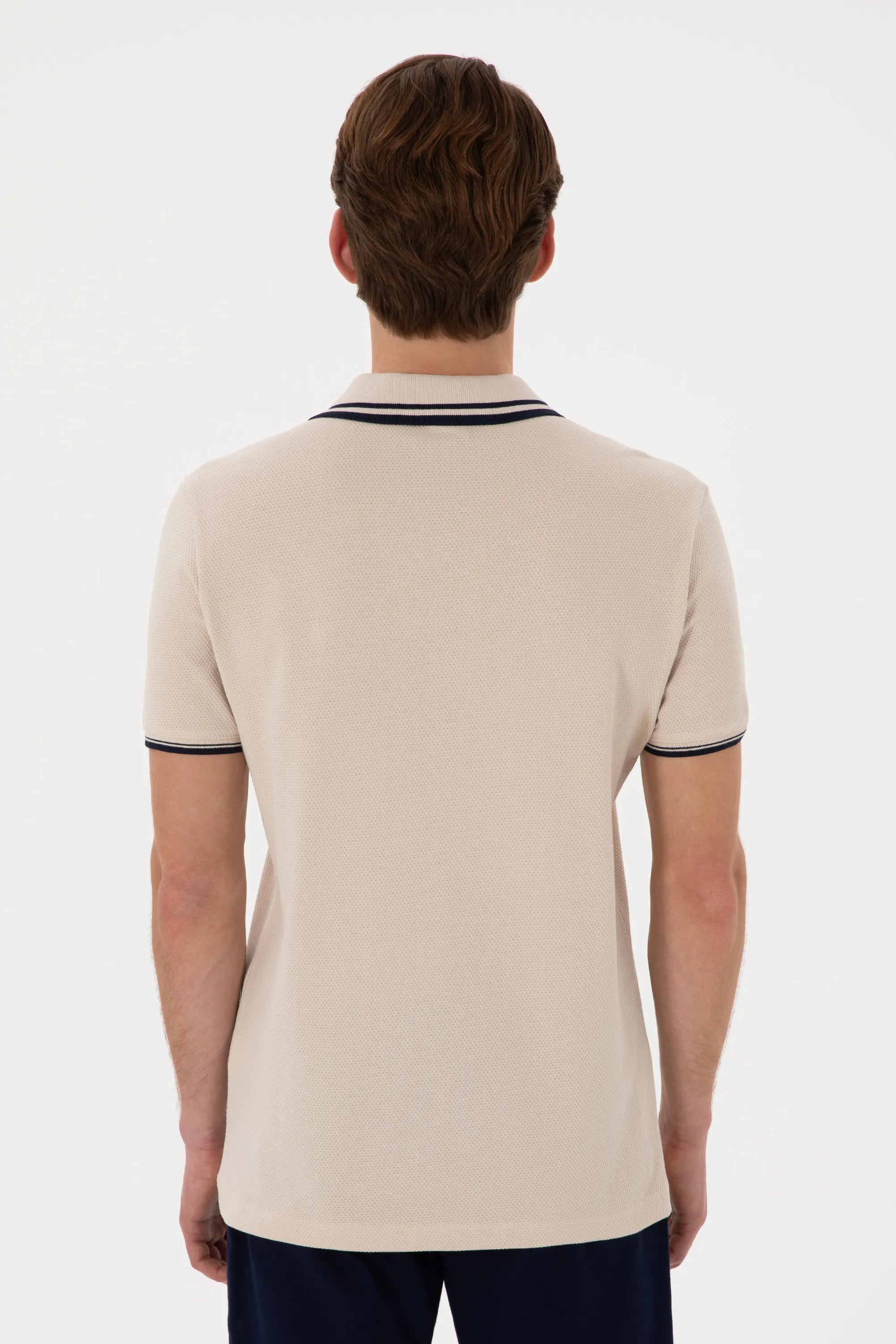 U.S. Polo Assn. Stone Men Stone Slim Fit Polo Shirt SKU: G081SZ0110 2085130_VR049 Image 05