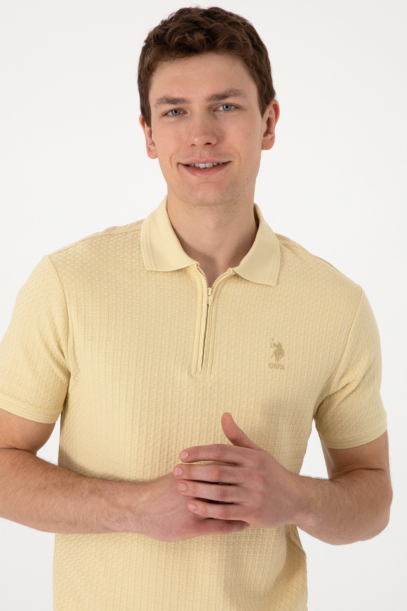 U.S. Polo Assn._Light Khaki Polo Shirt_G081SZ0110 2102984_VR183_02