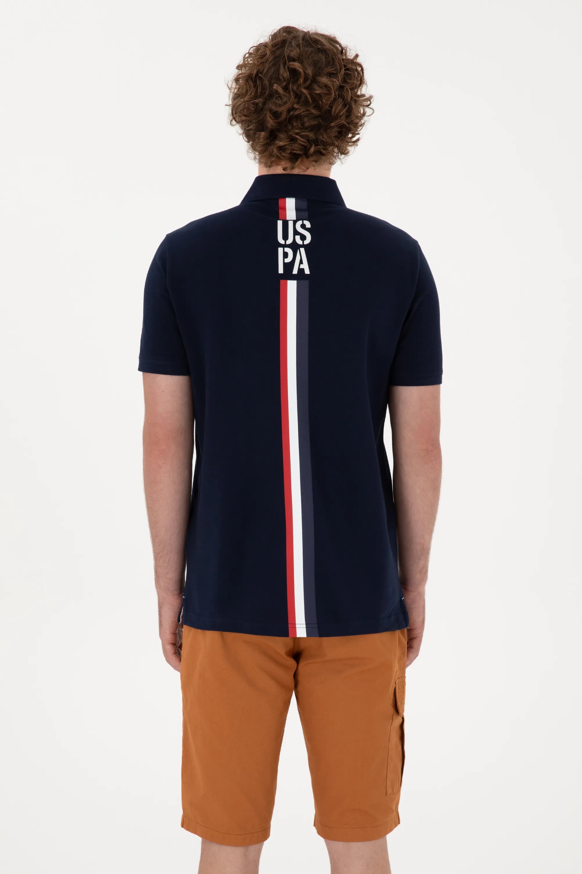 U.S. Polo Assn. Navy Blue Men Navy Blue Regular Fit Polo Shirt SKU: G081SZ0110 2103738_VR033 Image 05