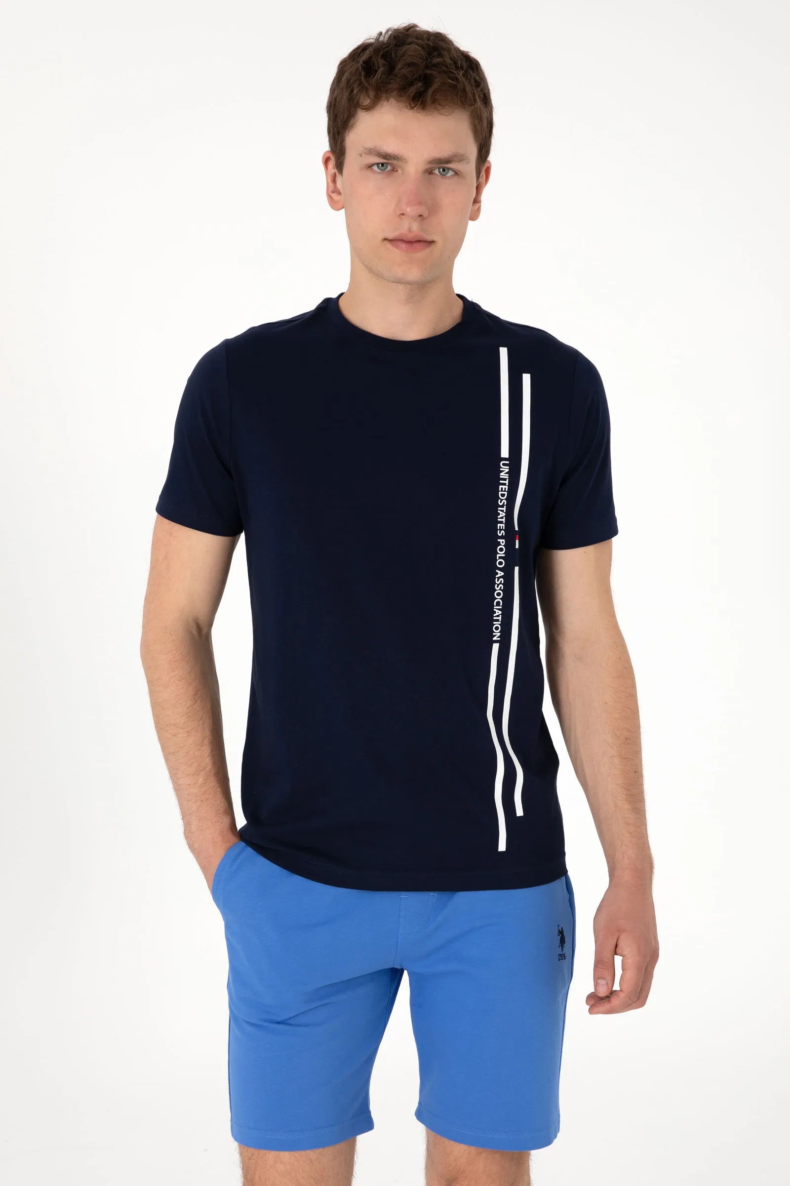 U.S. Polo Assn. Navy Blue Men Navy Blue Regular Fit Polo Shirt SKU: G081SZ0110 2104061_VR033 Image 01