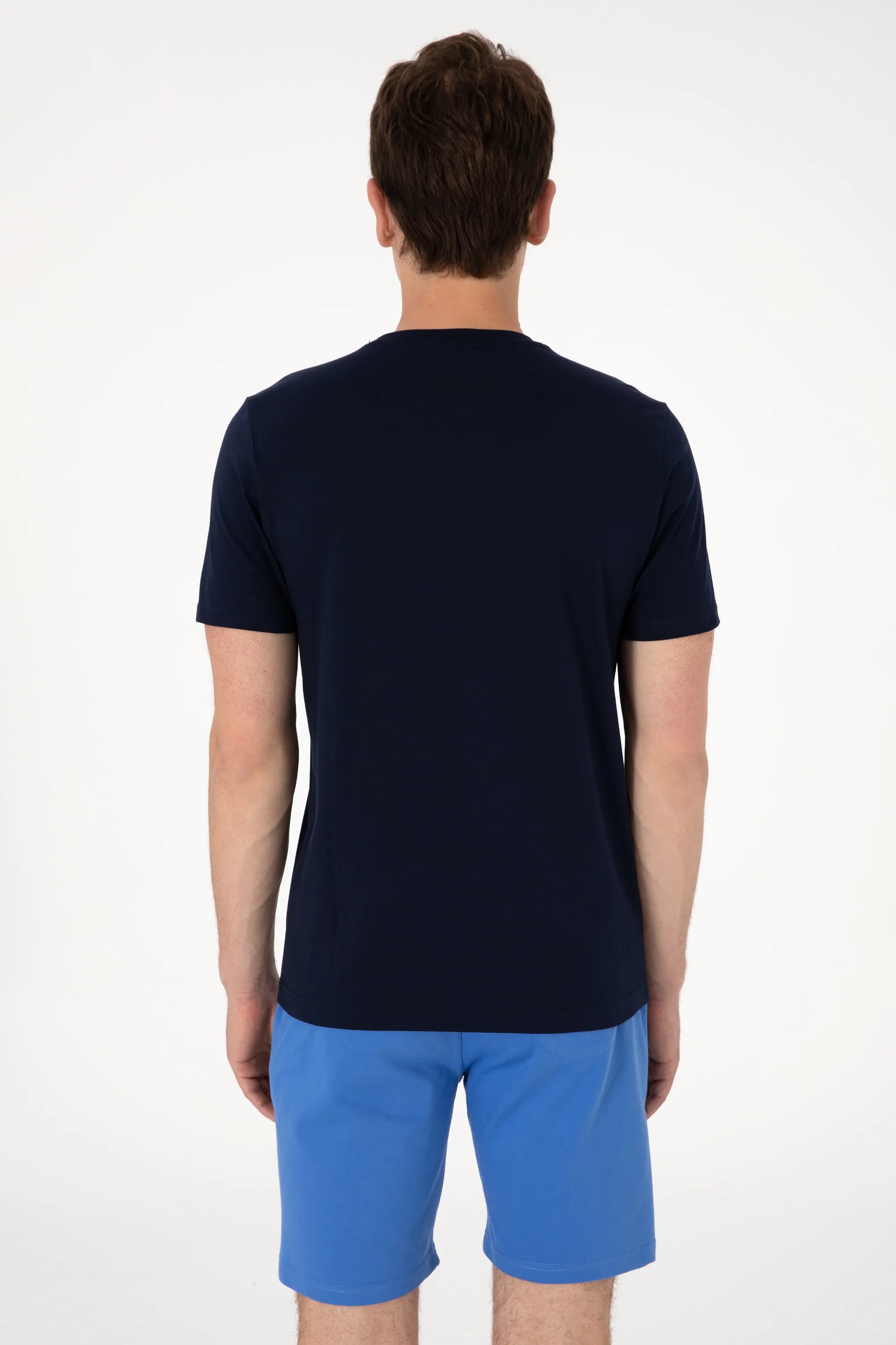 U.S. Polo Assn. Navy Blue Men Navy Blue Regular Fit Polo Shirt SKU: G081SZ0110 2104061_VR033 Image 05