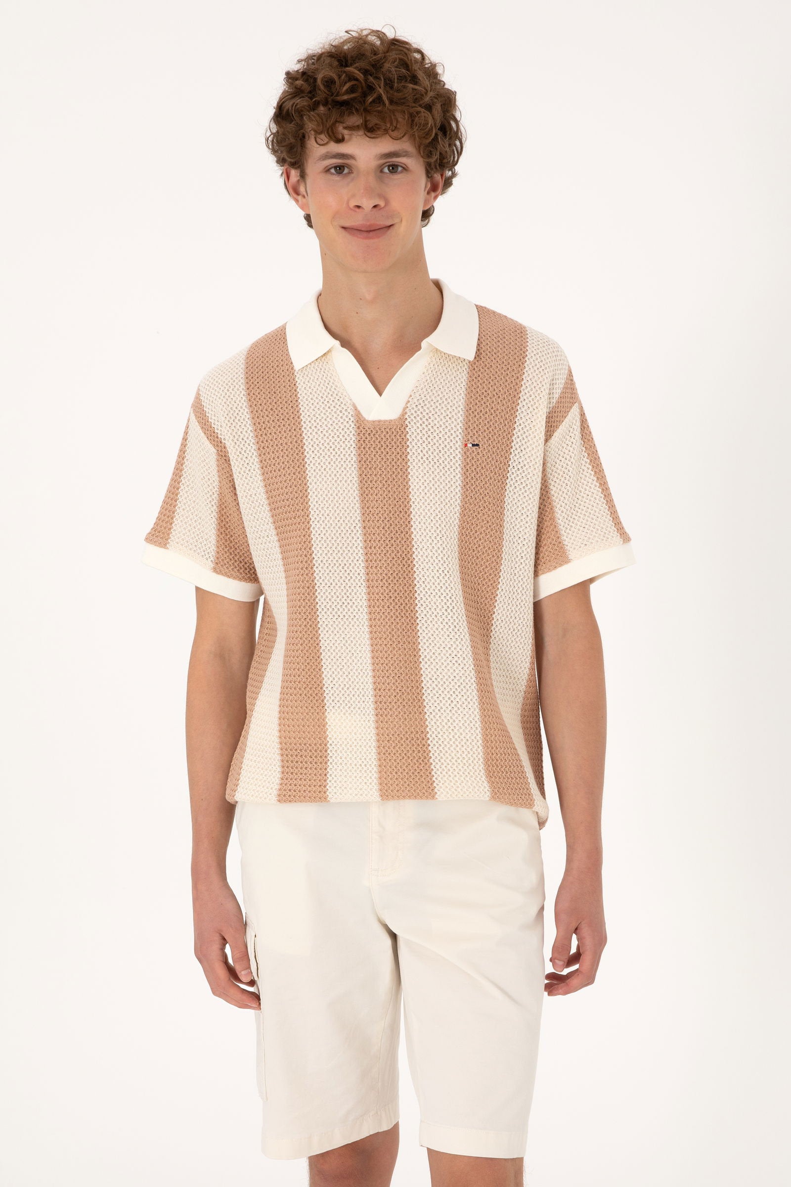 U.S. Polo Assn._Camel Polo Shirt_G081SZ0110 2106990_VR015_01