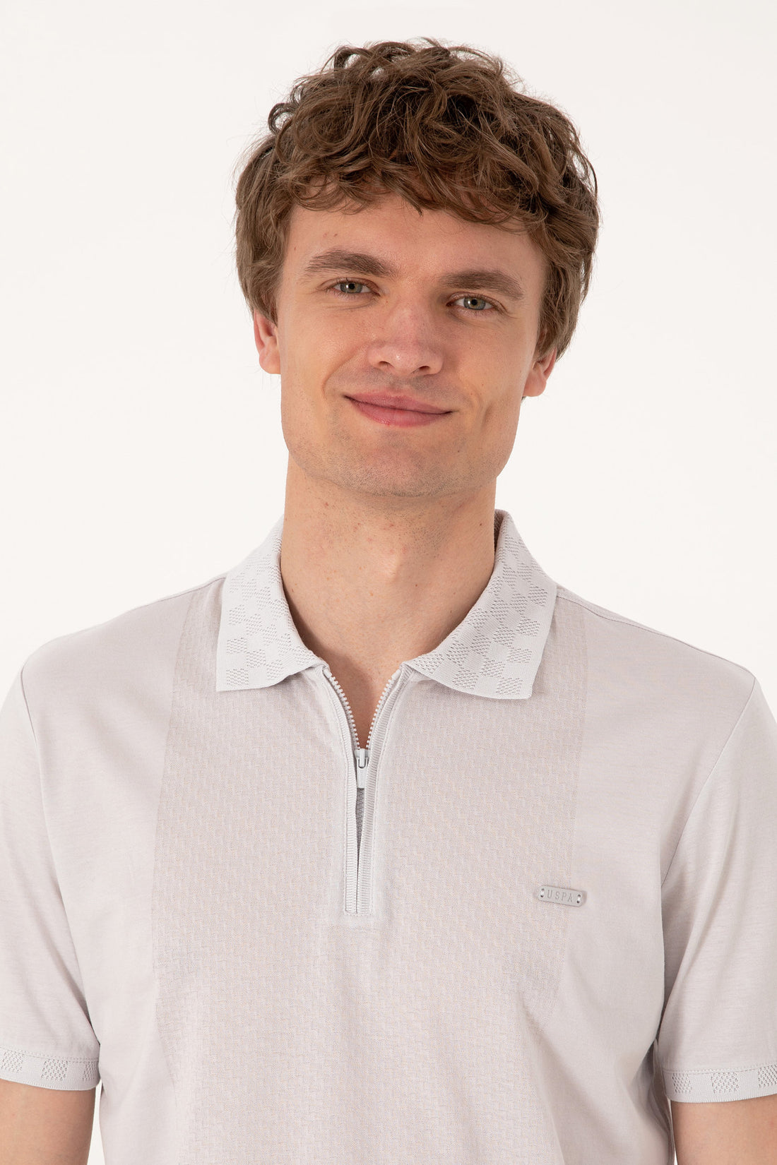 U.S. Polo Assn._Light Grey Polo Shirt_G081SZ0110 2107318_VR001_02