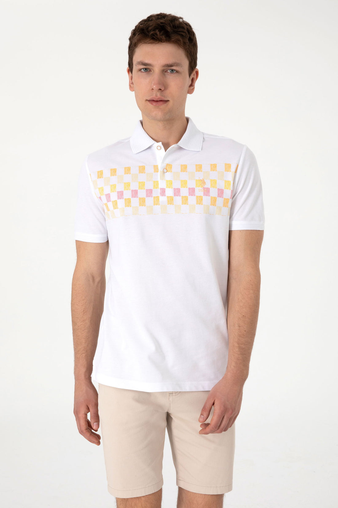 U.S. Polo Assn._Melon Polo Shirt_G081SZ0110 2107687_VR202_01