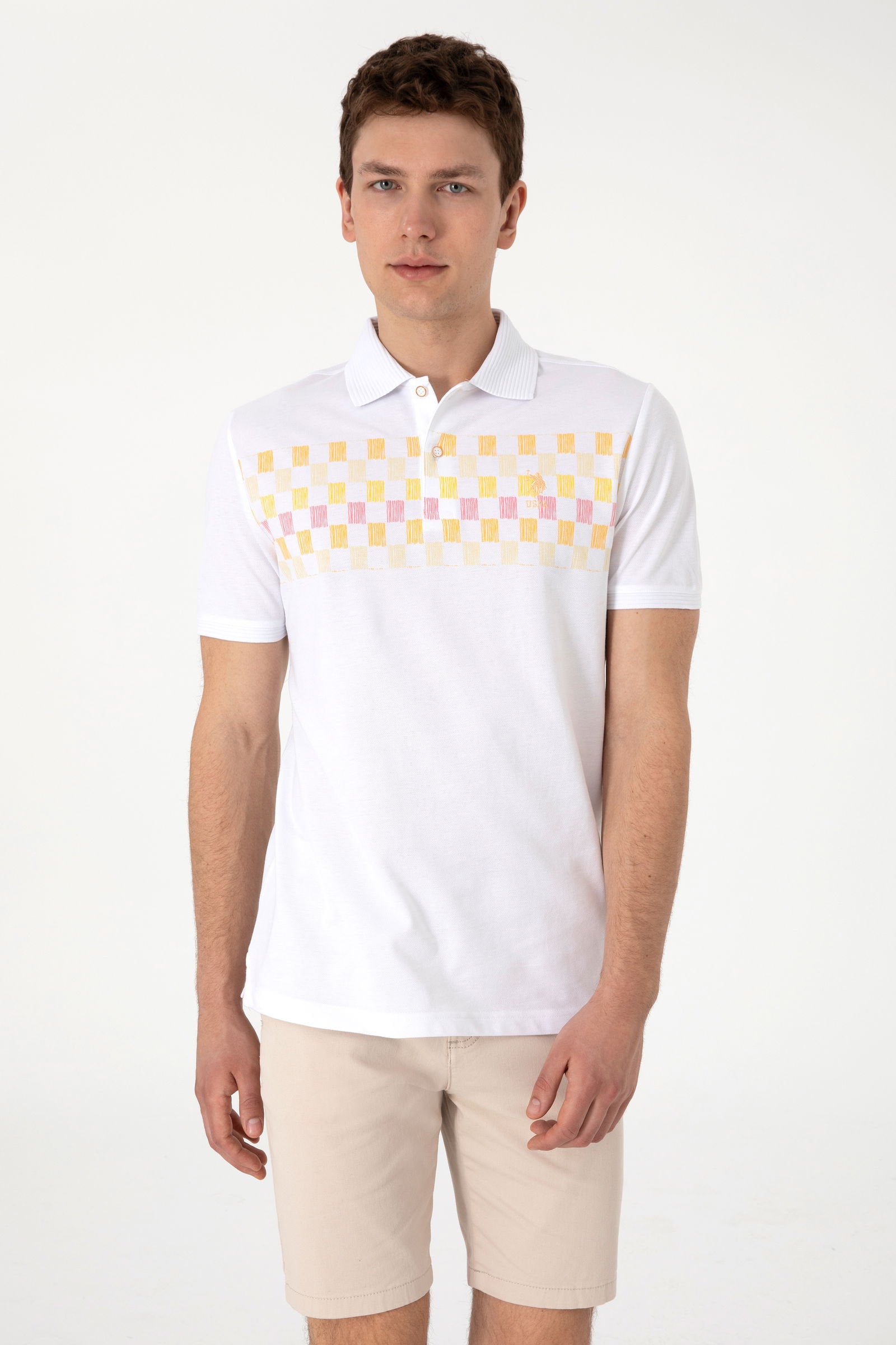 U.S. Polo Assn._Melon Polo Shirt_G081SZ0110 2107687_VR202_01