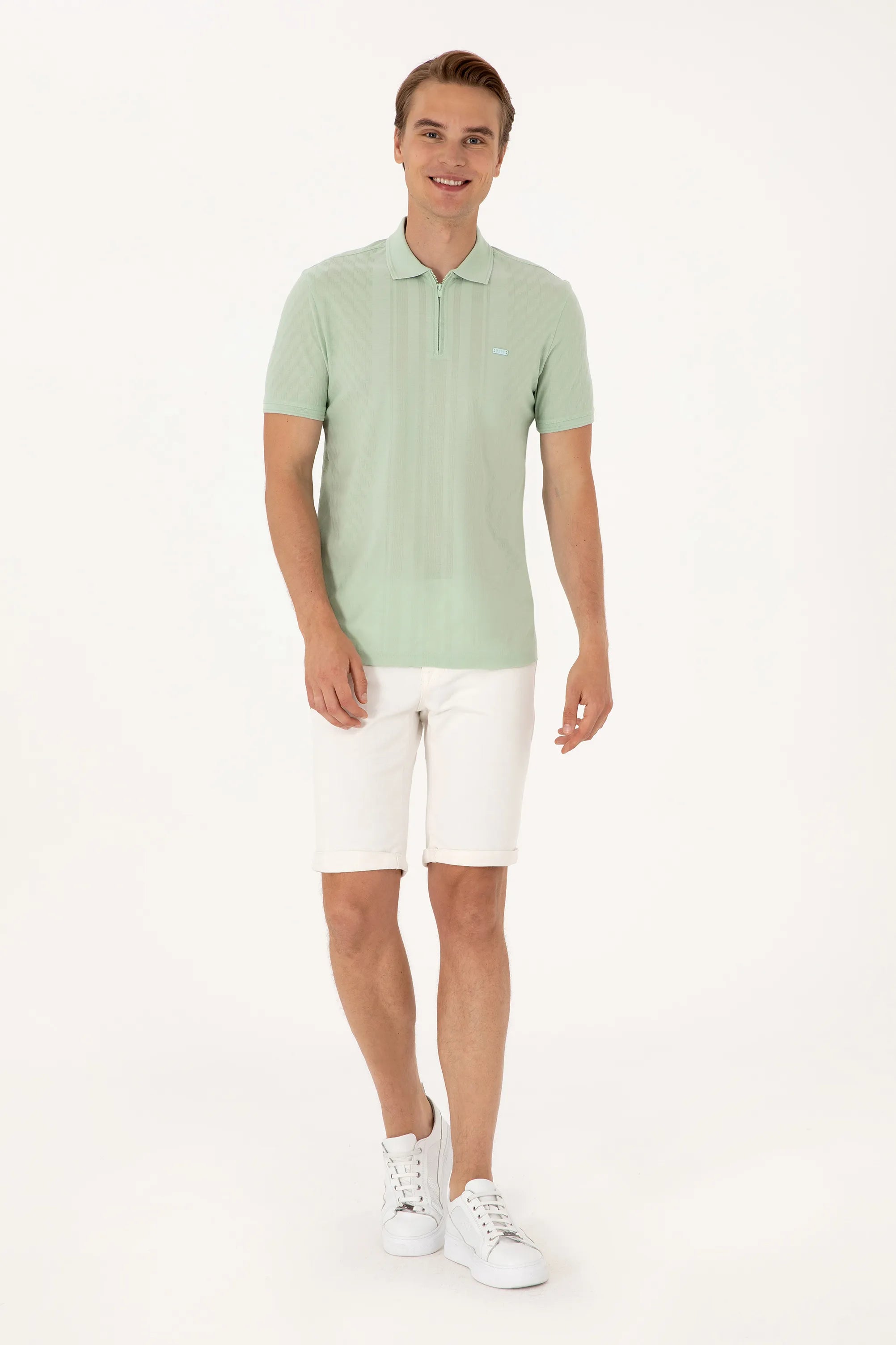 U.S. Polo Assn. Green Men Green Regular Fit Polo Shirt SKU: G081SZ0110 2112318_VR048 Image 04