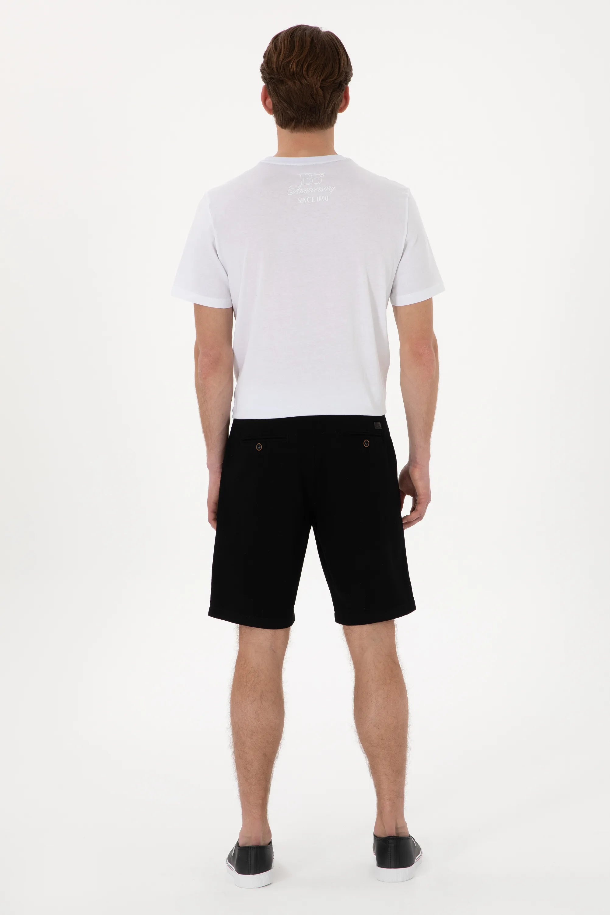 U.S. Polo Assn. Black Men Black Woven Bermuda Capri SKU: G081SZ0310 2098522_VR046 Image 04