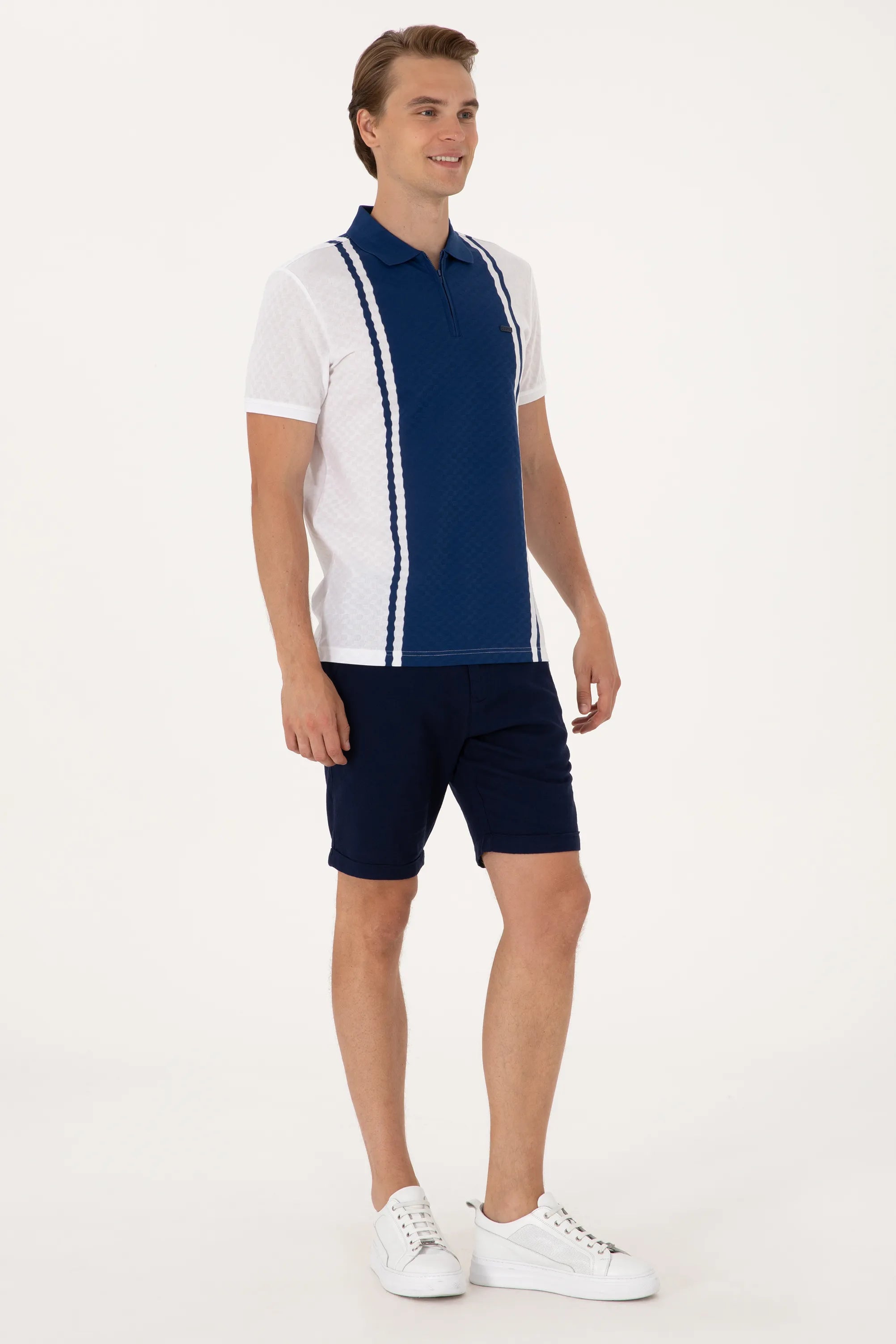 U.S. Polo Assn. Navy Blue Men Navy Blue Woven Bermuda Capri SKU: G081SZ0310 2108272_VR033 Image 03