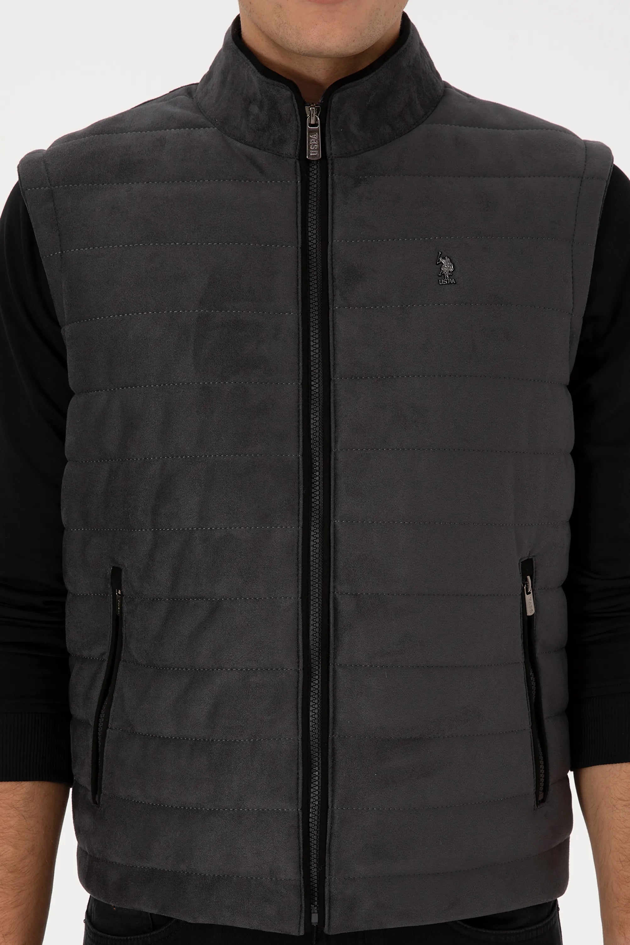 U.S. Polo Assn._Anthracite_Anthracite Leather Jacket_G081SZ0350 P25053_070_06