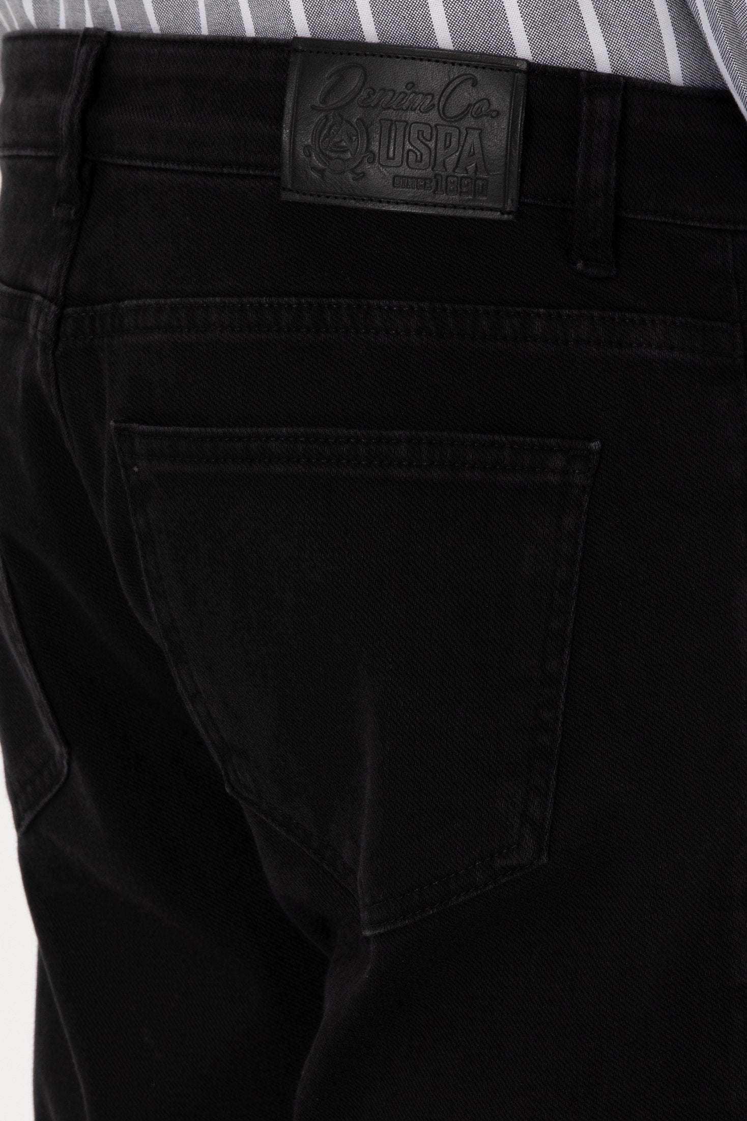 U.S. Polo Assn._Black Denim Trouser_G081SZ0800 2093133_DN0027_06