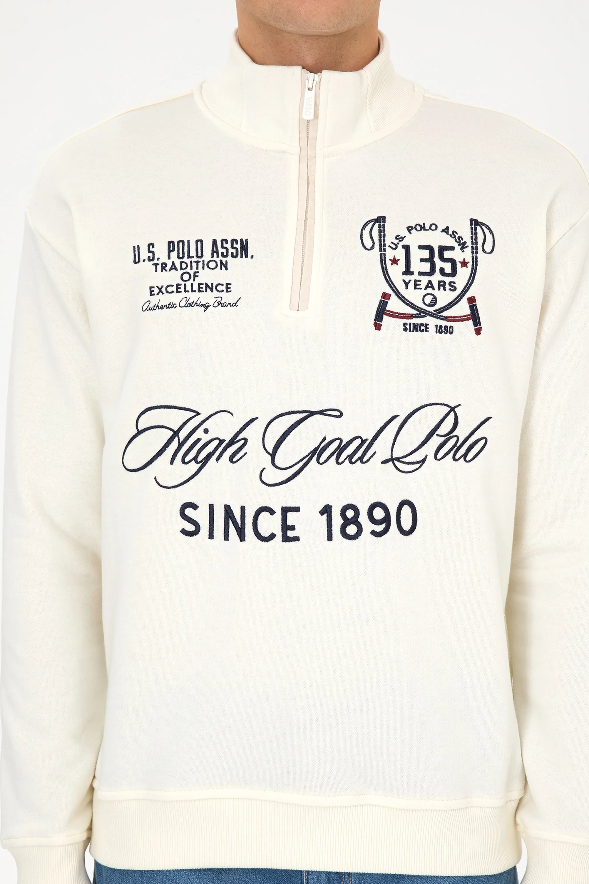 U.S. Polo Assn._Pearl_Pearl Quarter Zip Sweater_G081SZ0820 2238968_VR256_06