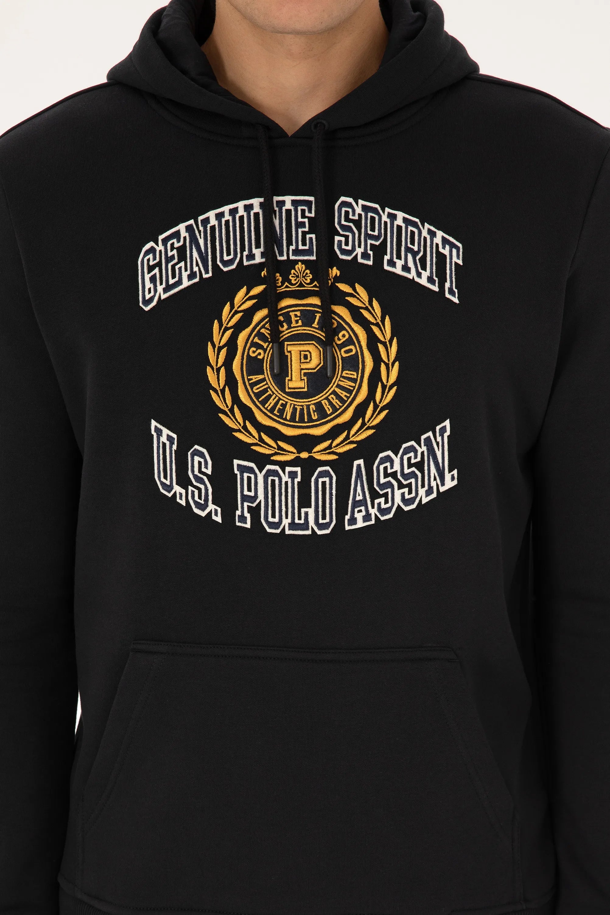 U.S. Polo Assn._Black_Black Hoodie with Logo_G081SZ0820 2239830_VR046_06