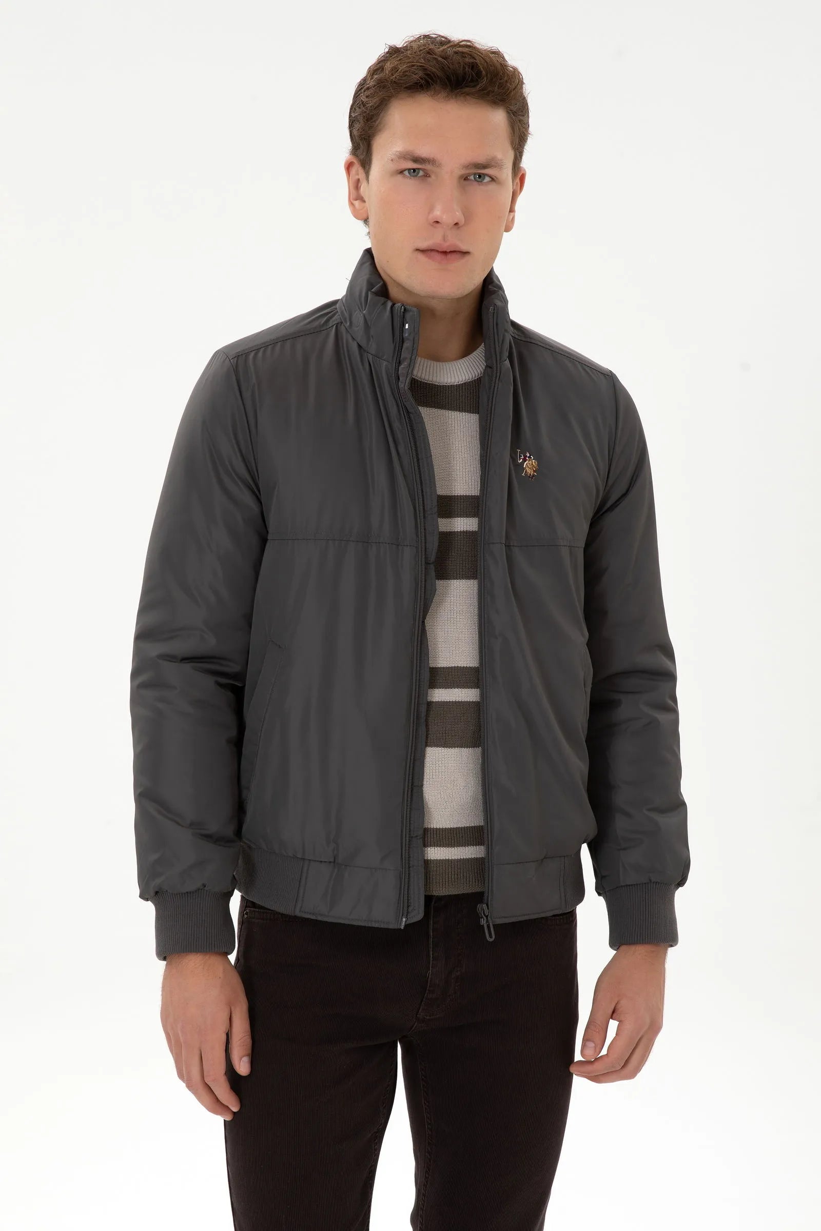 U.S. Polo Assn._Grey_Grey Zip Up Jacket_G081SZ0MS0 2248713_VR024_01