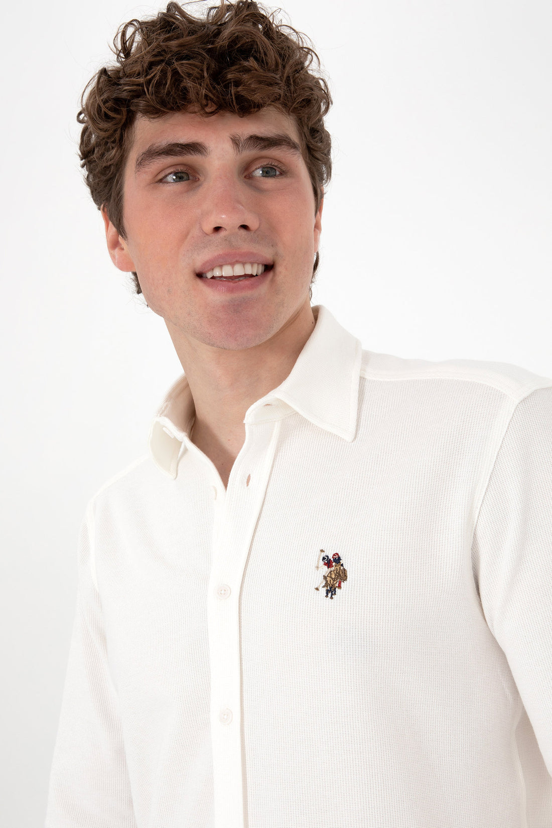 U.S. Polo Assn._White Knitting Shirt_G081SZ0OG0 2107809_VR013_02