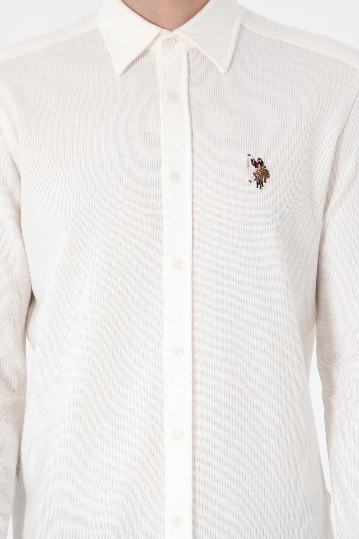 U.S. Polo Assn._White Knitting Shirt_G081SZ0OG0 2107809_VR013_06