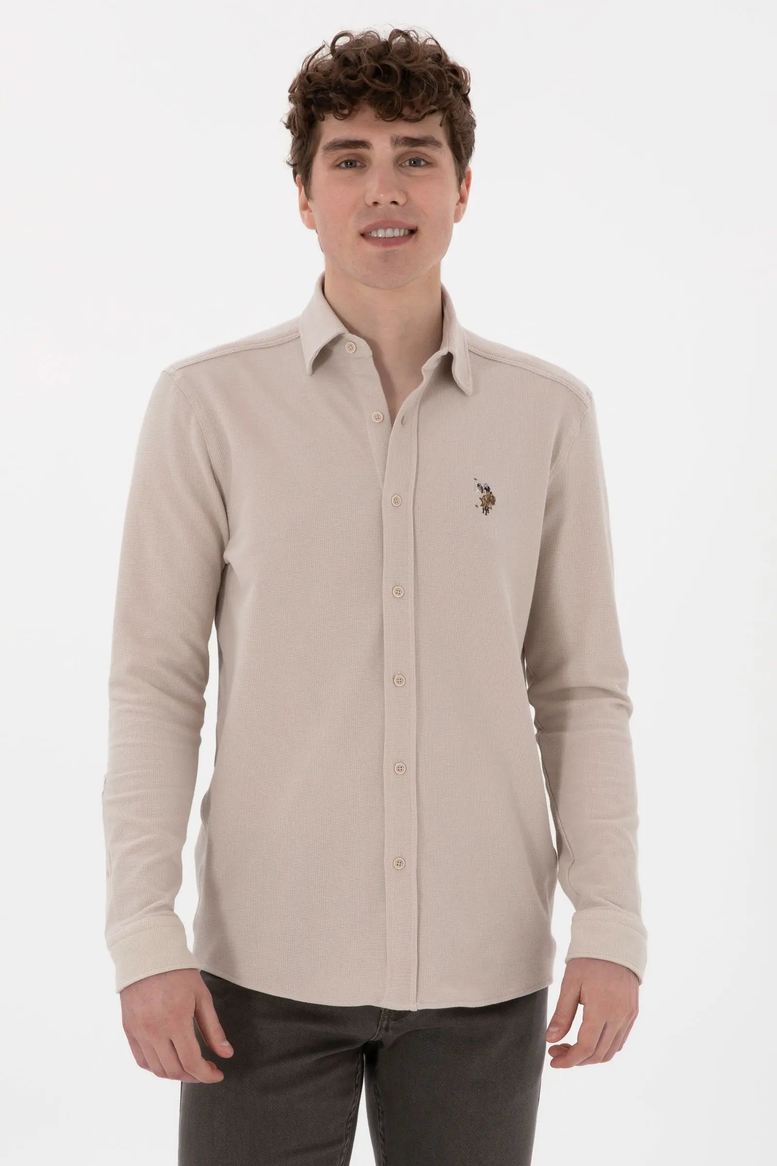 U.S. Polo Assn._Stone Knitting Shirt_G081SZ0OG0 2107809_VR049_01