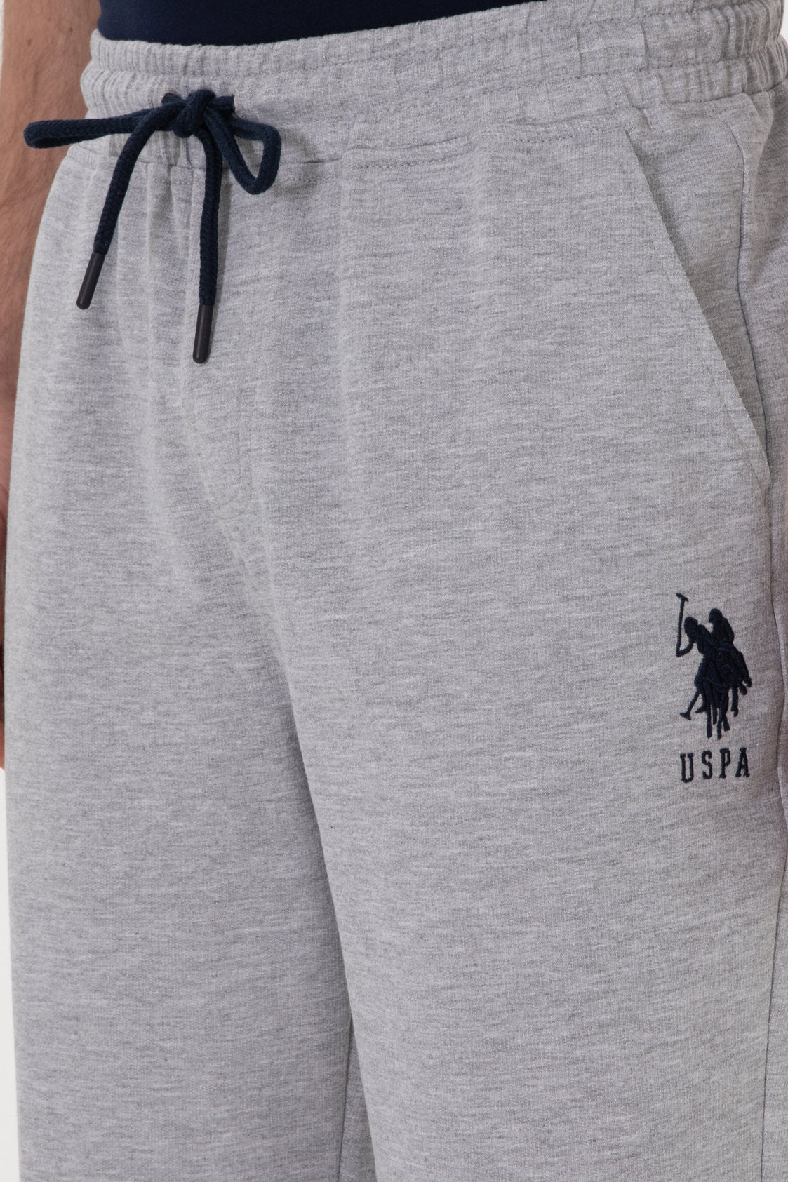 U.S. Polo Assn._Grey Melange Knitting Short_G081SZ0OS0 2084662_VR086_05