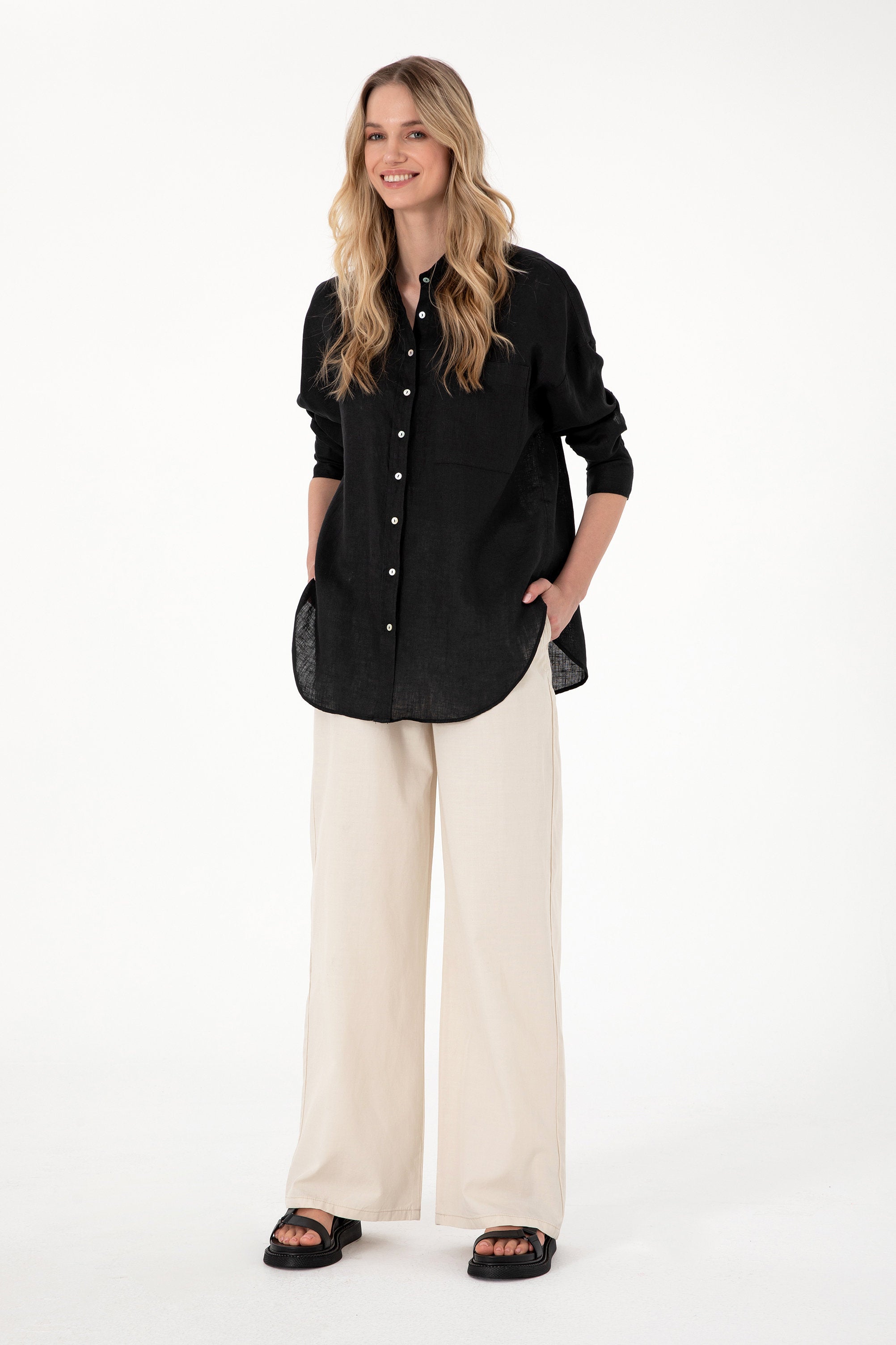 U.S. Polo Assn._Black Shirt Long Sleeve_G082SZ0040 2104215_VR046_04