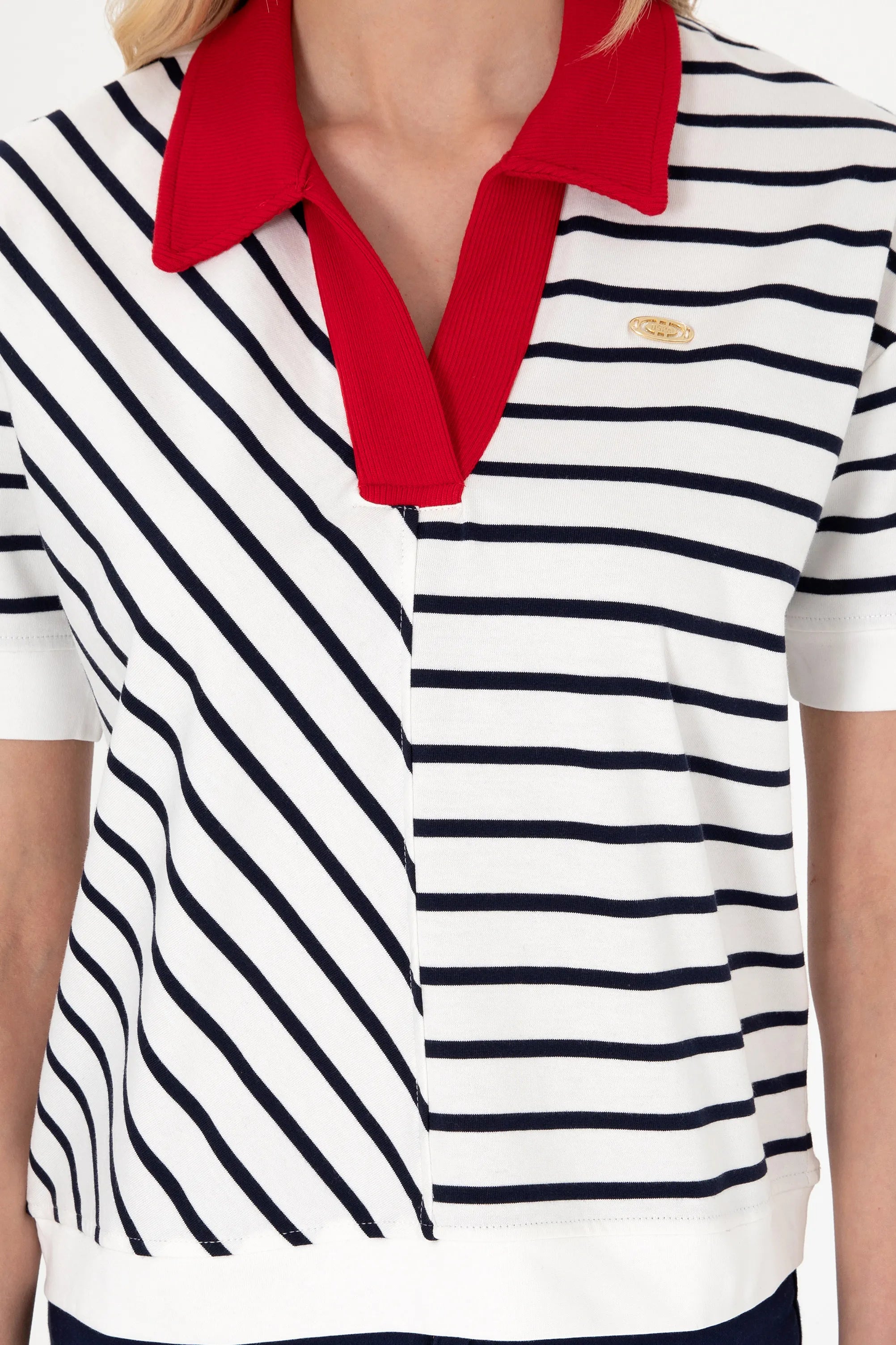 U.S. Polo Assn. Navy Blue Women Navy Blue Polo Shirt SKU: G082SZ0110 2104620_VR033 Image 06