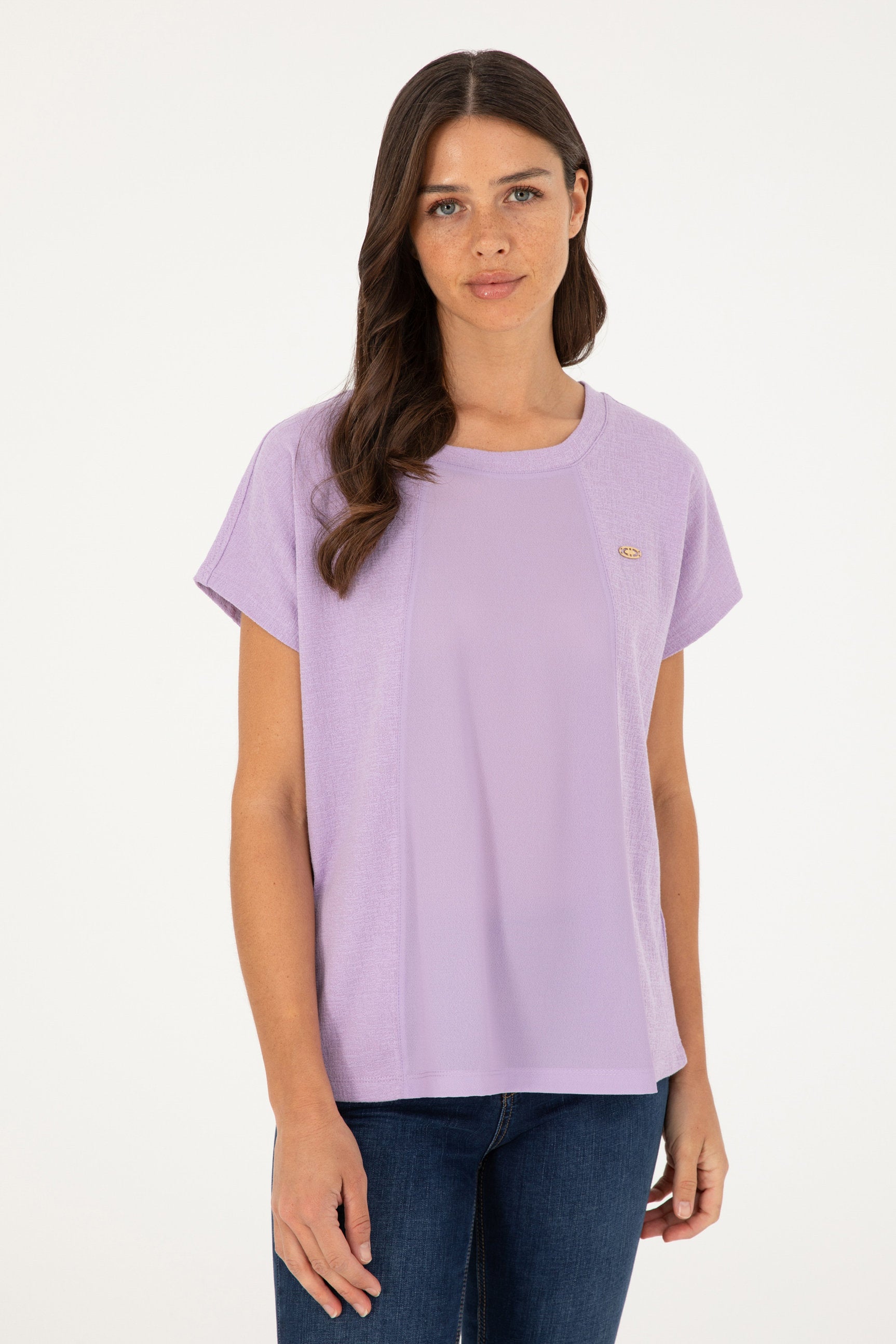 Purple Round Neck T-Shirt_G082SZ0110 1826509_VR034_03