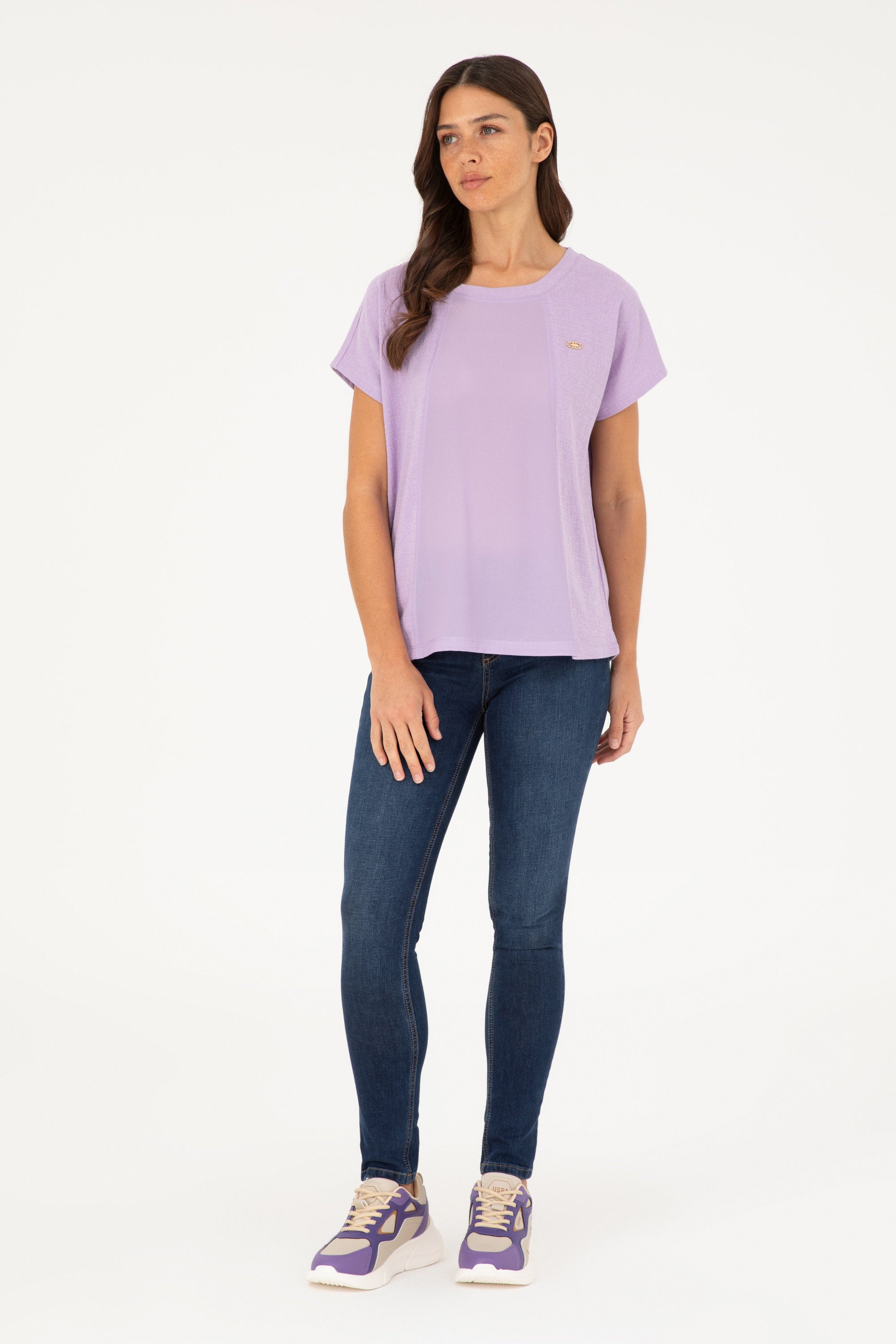 Purple Round Neck T-Shirt_G082SZ0110 1826509_VR034_05