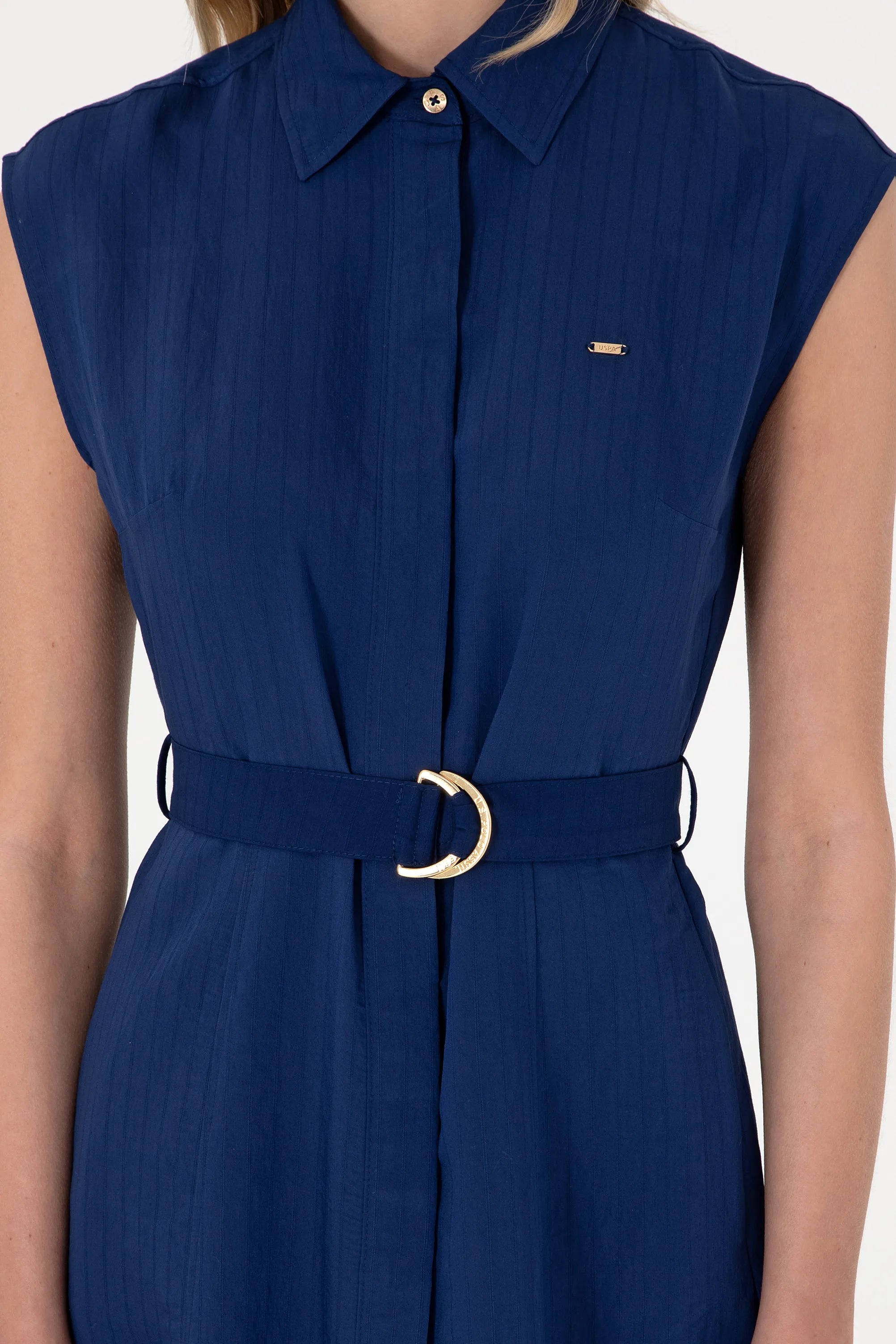 U.S. Polo Assn. Navy Blue Women Navy Blue Woven Dress SKU: G082SZ0320 2098537_VR033 Image 05