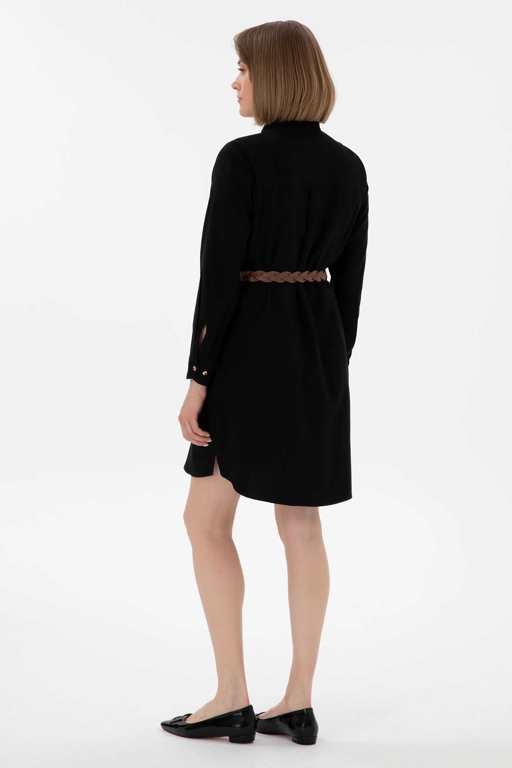 U.S. Polo Assn. Black Women Black Woven Dress SKU: G082SZ0320 2119558_VR046 Image 04