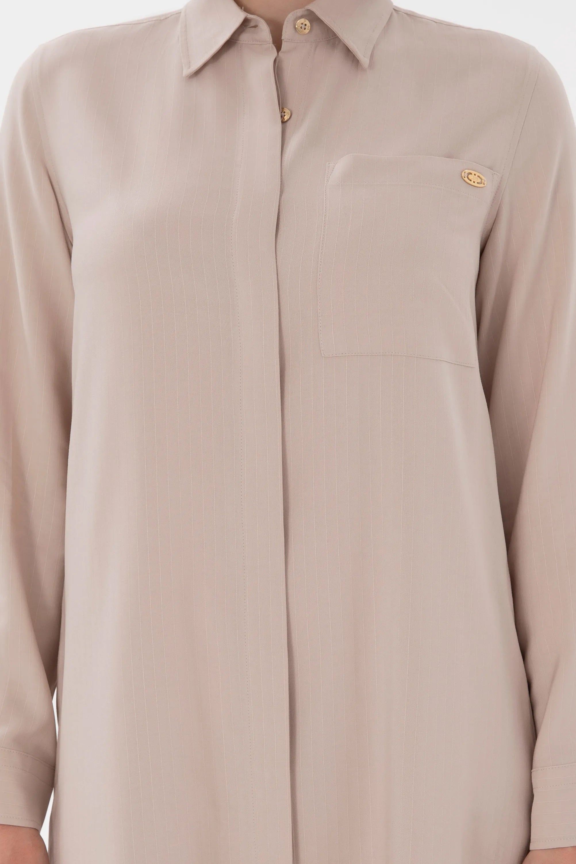U.S. Polo Assn. Beige Women Beige Woven Dress SKU: G082SZ0320 2119558_VR085 Image 05