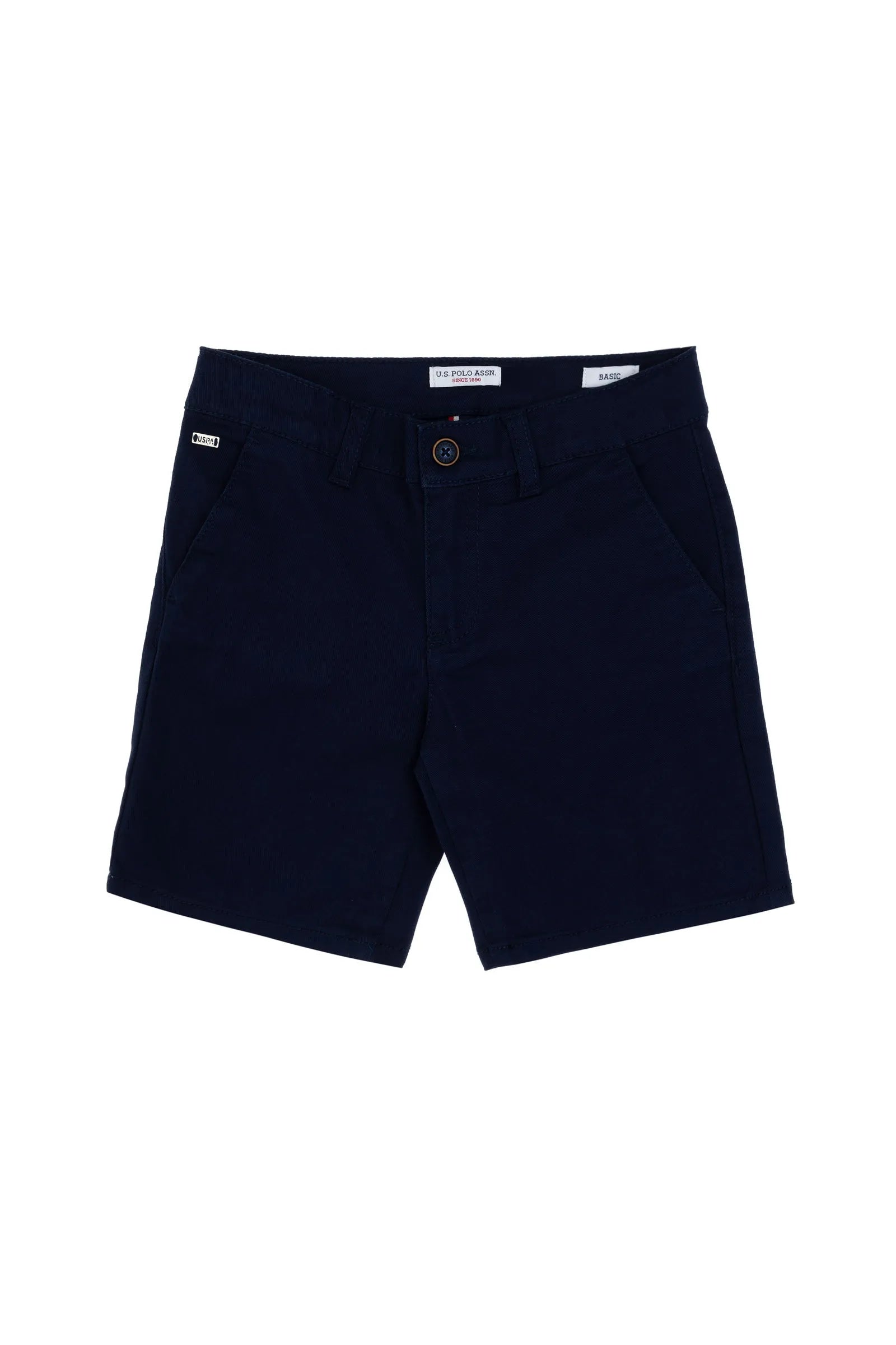 U.S. Polo Assn. Navy Blue Boys Navy Blue Woven Bermuda Capri SKU: G083GL0310 2108962_VR033 Image 01