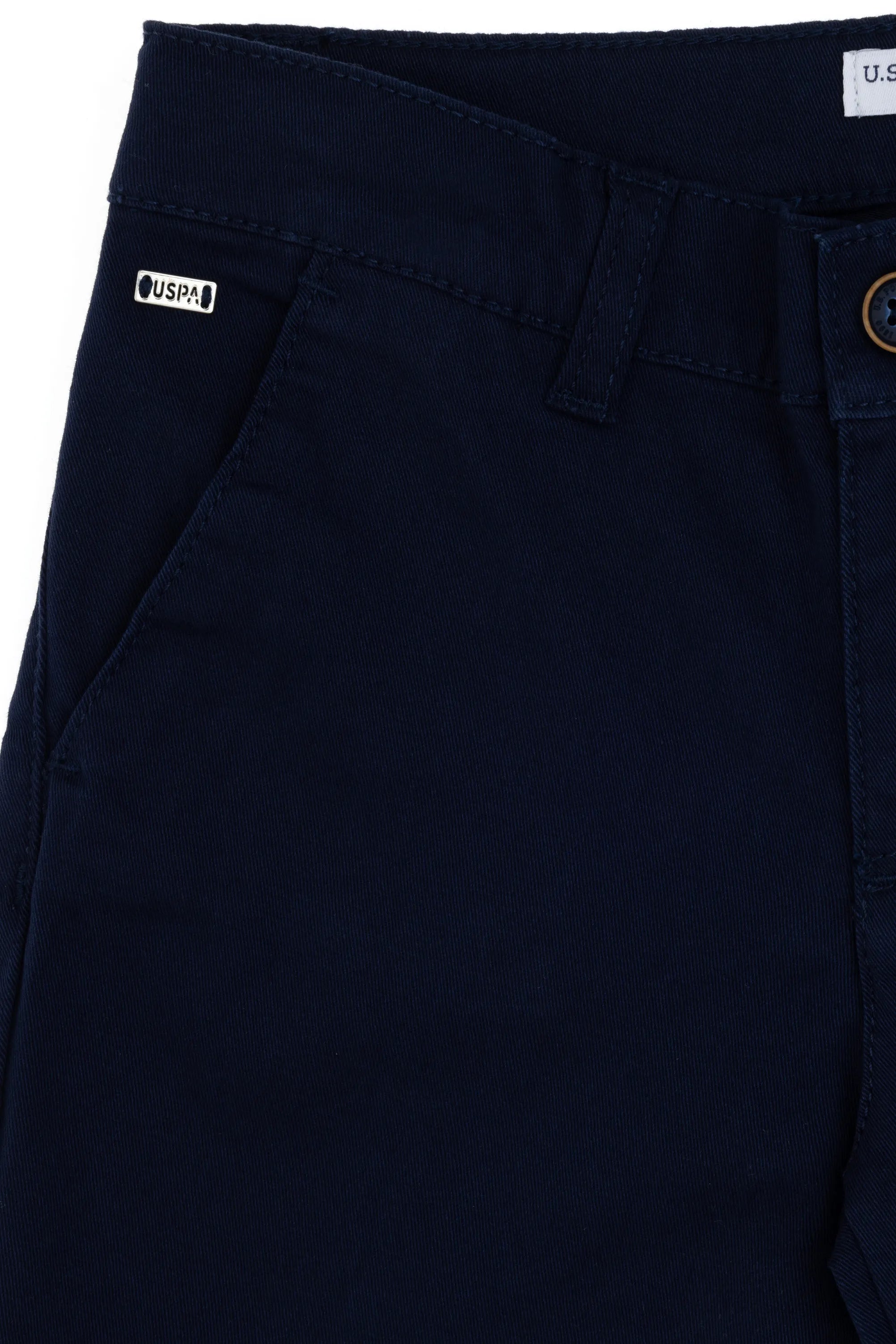 U.S. Polo Assn. Navy Blue Boys Navy Blue Woven Bermuda Capri SKU: G083GL0310 2108962_VR033 Image 03