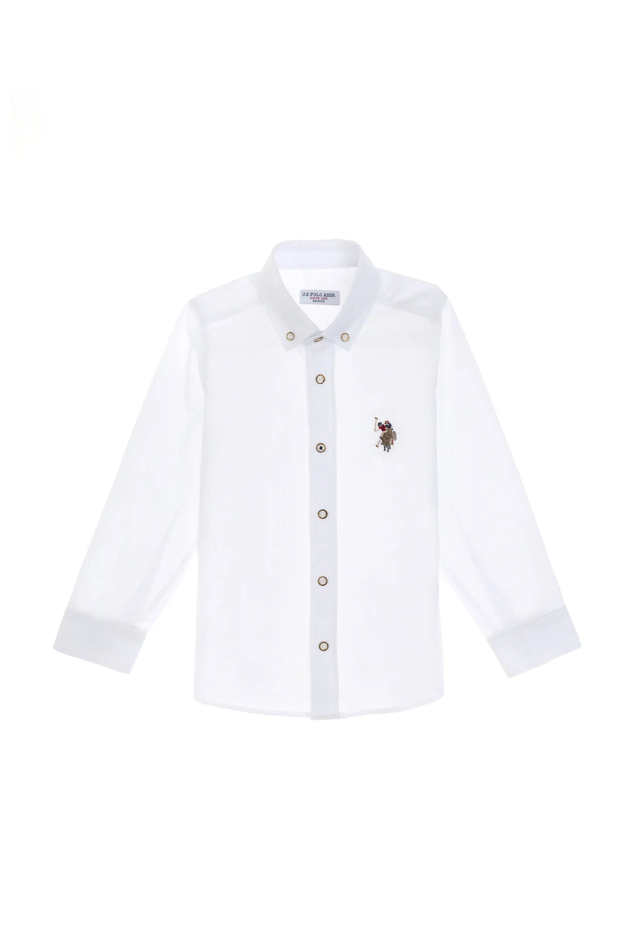 U.S. Polo Assn._White Shirt Long Sleeve_G083SZ0040 2084425_VR013_02