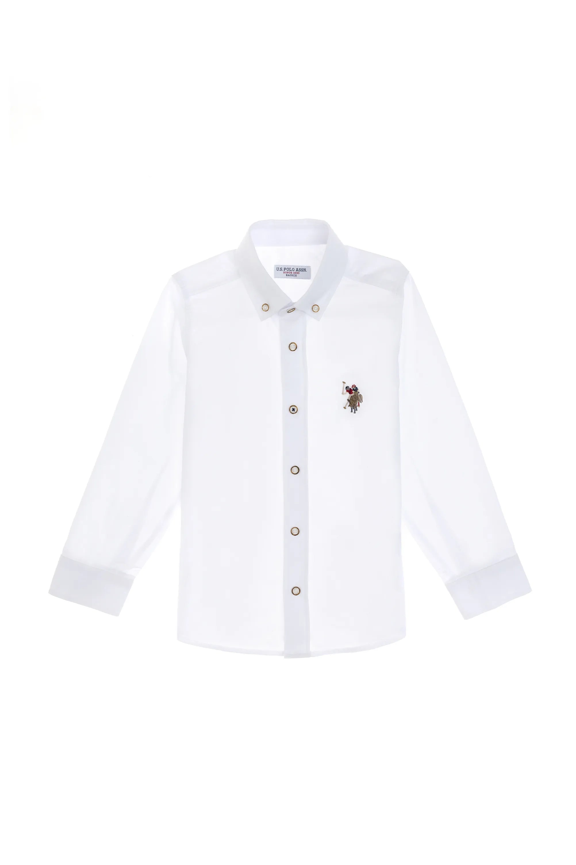 U.S. Polo Assn. White Boys White Shirt Long Sleeve SKU: G083SZ0040 2084425_VR013 Image 02