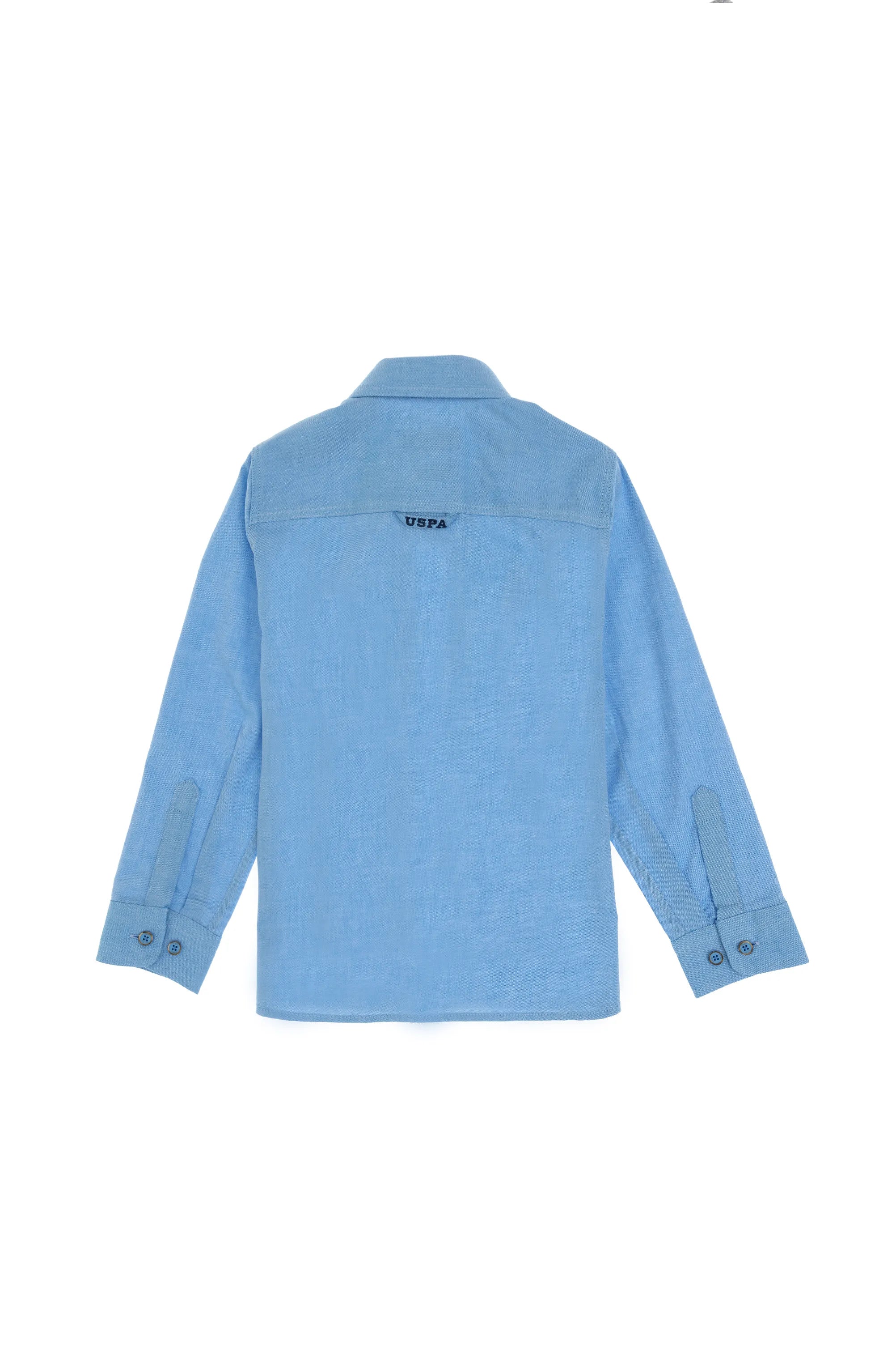 U.S. Polo Assn. Light Blue Boys Light Blue Shirt Long Sleeve SKU: G083SZ0040 2084425_VR093 Image 02