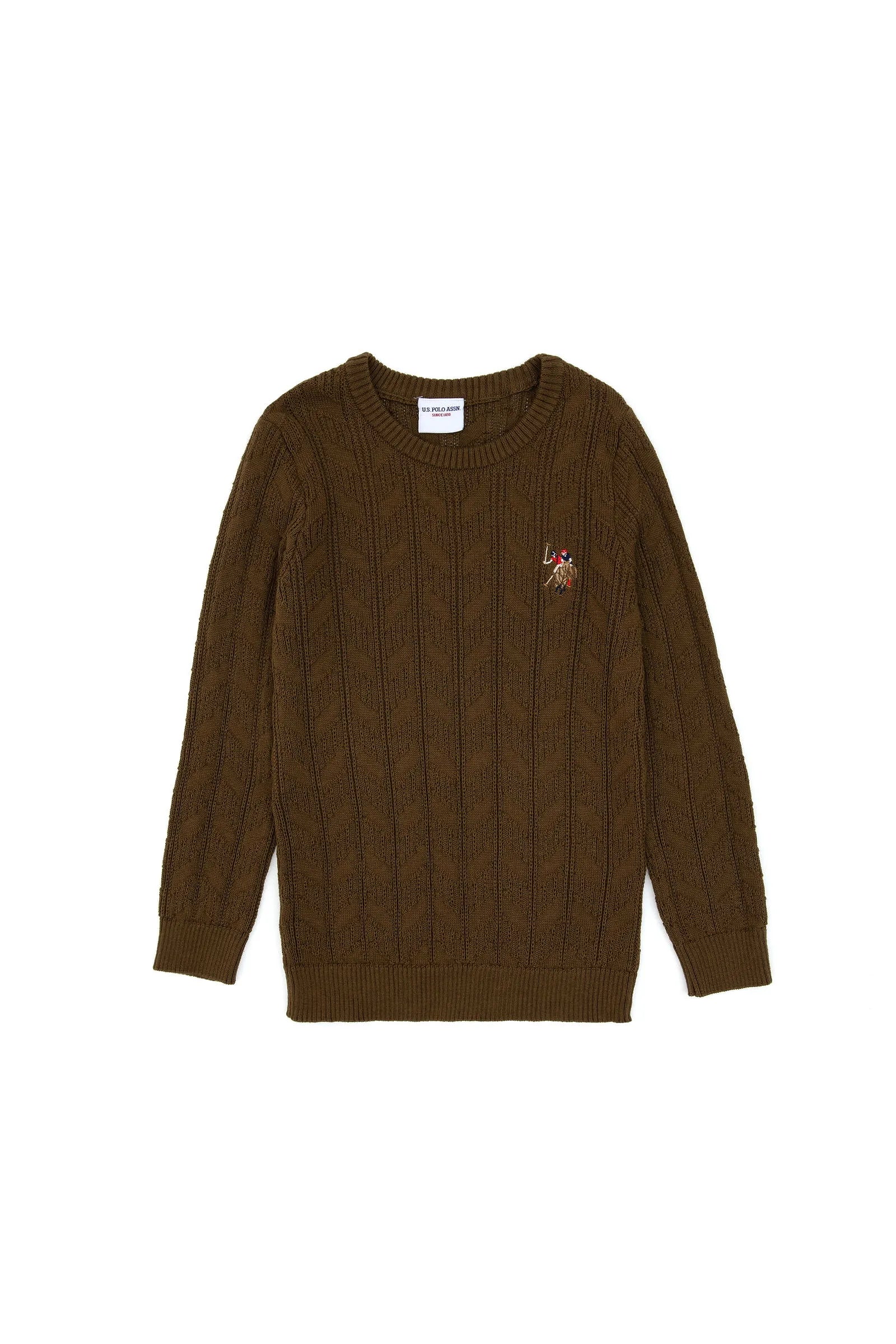 U.S. Polo Assn._Khaki_Khaki Knitting Jumper_G083SZ0TK0 2227581_VR027_01